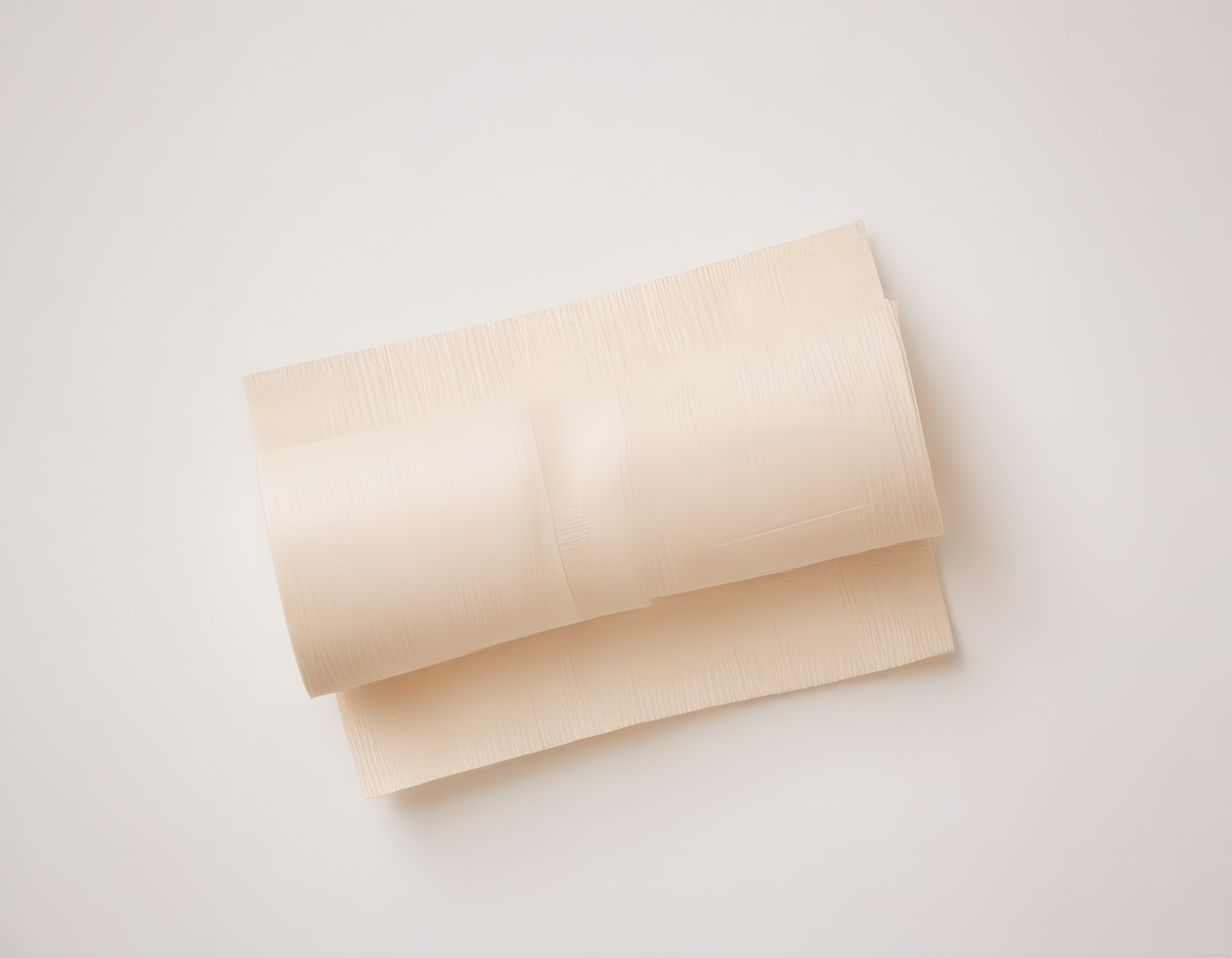 Rulo Halinde Bej Tonlu Ahşap Kaplama Malzemesi, Minimalist Dekorasyon Dokusu