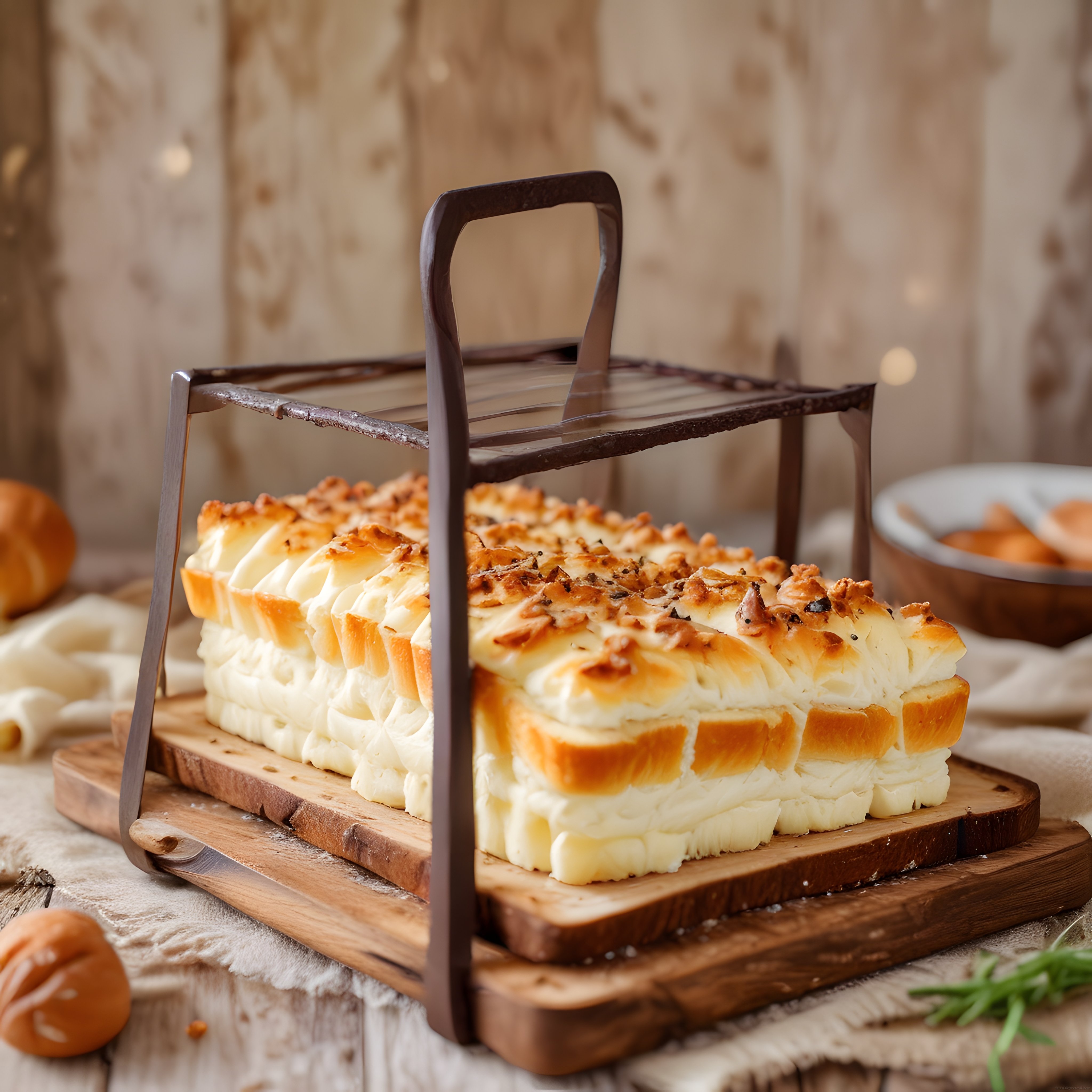 Rustik Mutfakta Ev Yapımı Krem Peynirli Tart: Kahvaltılık Lezzet Tarifi