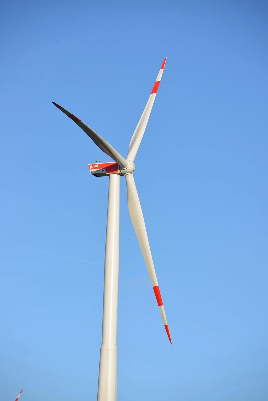 Rüzgar türbini tarlası - yeşil enerji manzarası
