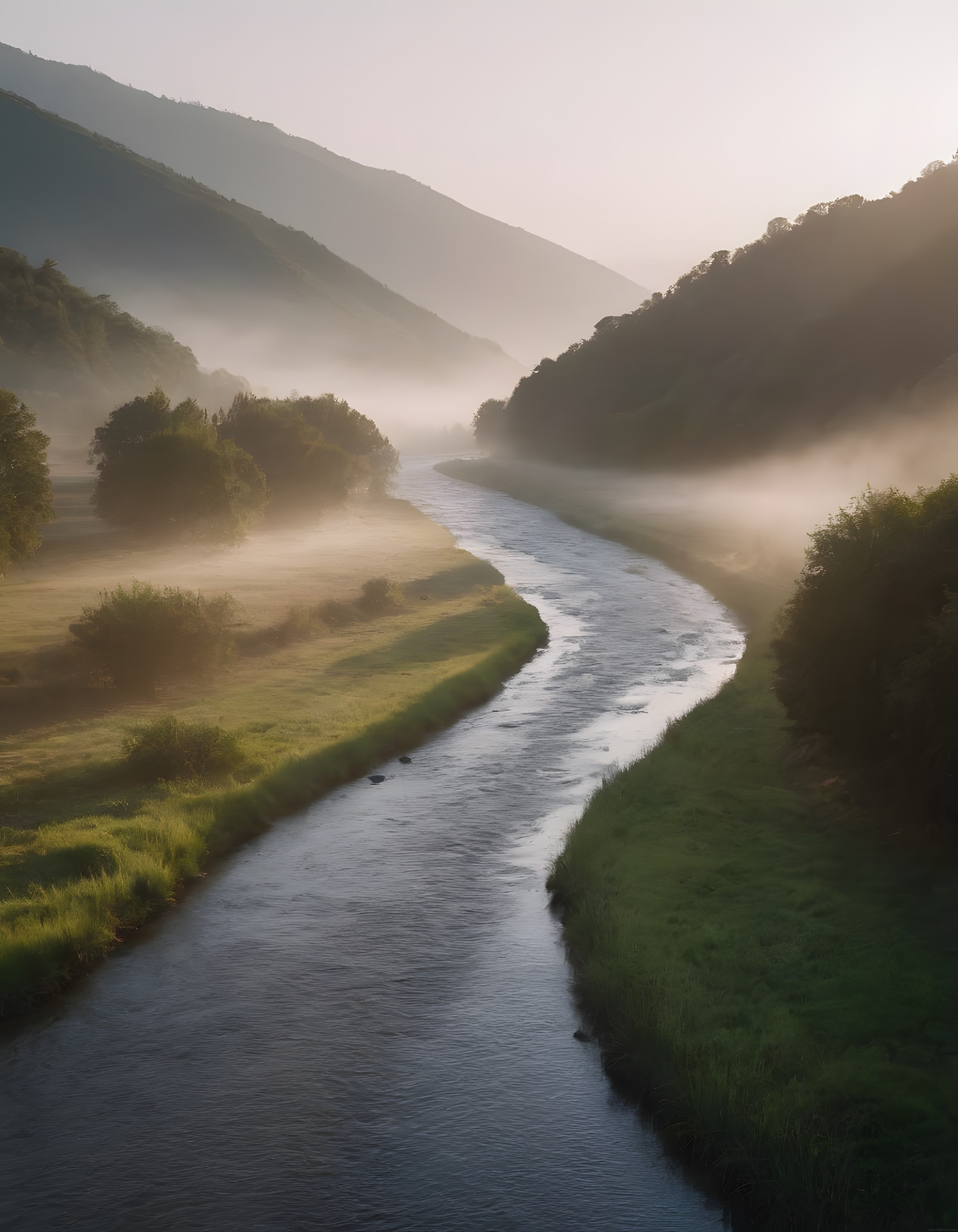 Sabah Sisleri Arasında Kıvrımlı Nehri ve Yeşil Vadileriyle Büyüleyici Doğa