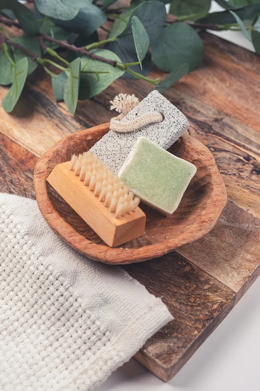 Sabun ve havlu seti spa atmosferi - wellness teması