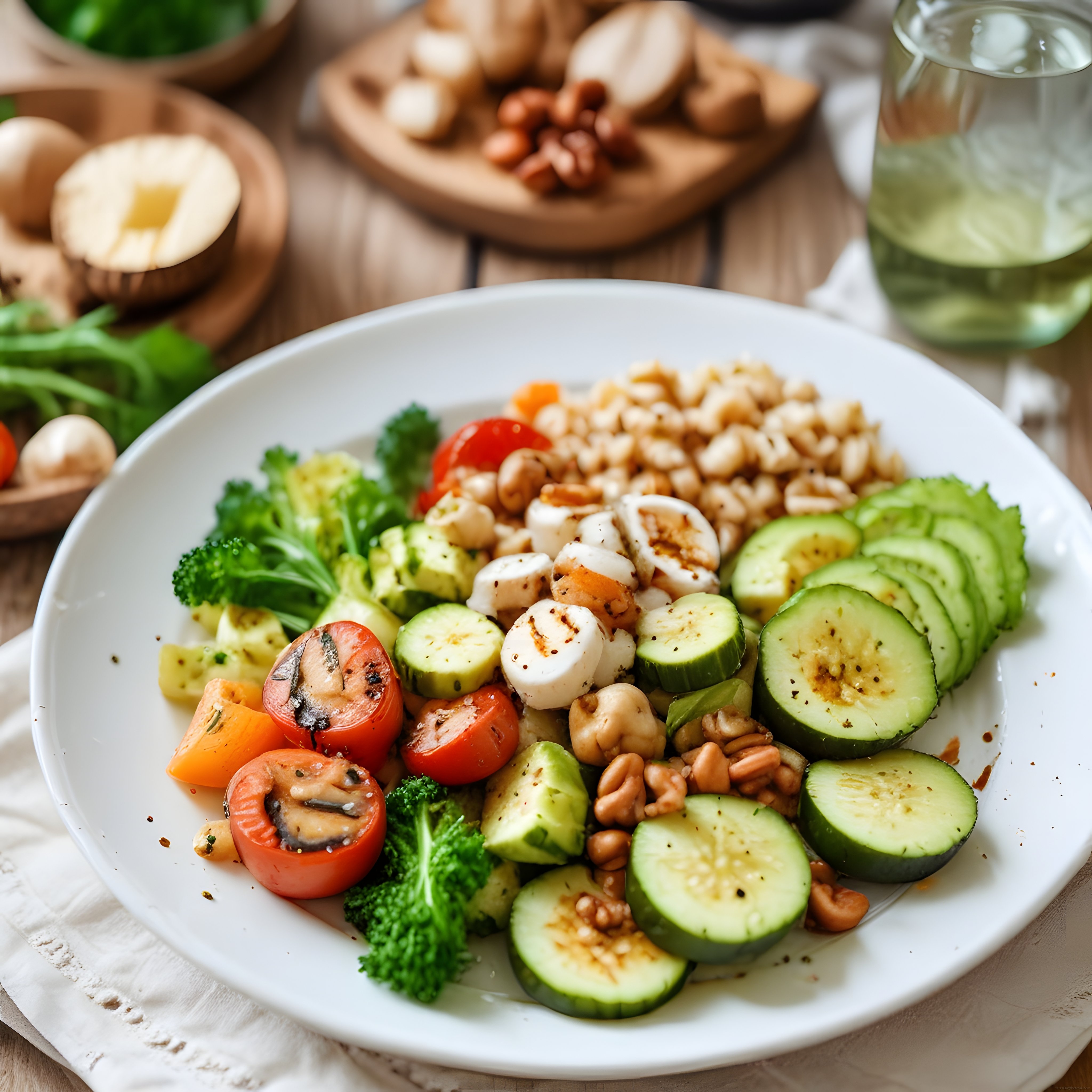 Sağlıklı Beslenme Kasesi: Taze Sebzeler ve Kuruyemişli Salata Tarifi