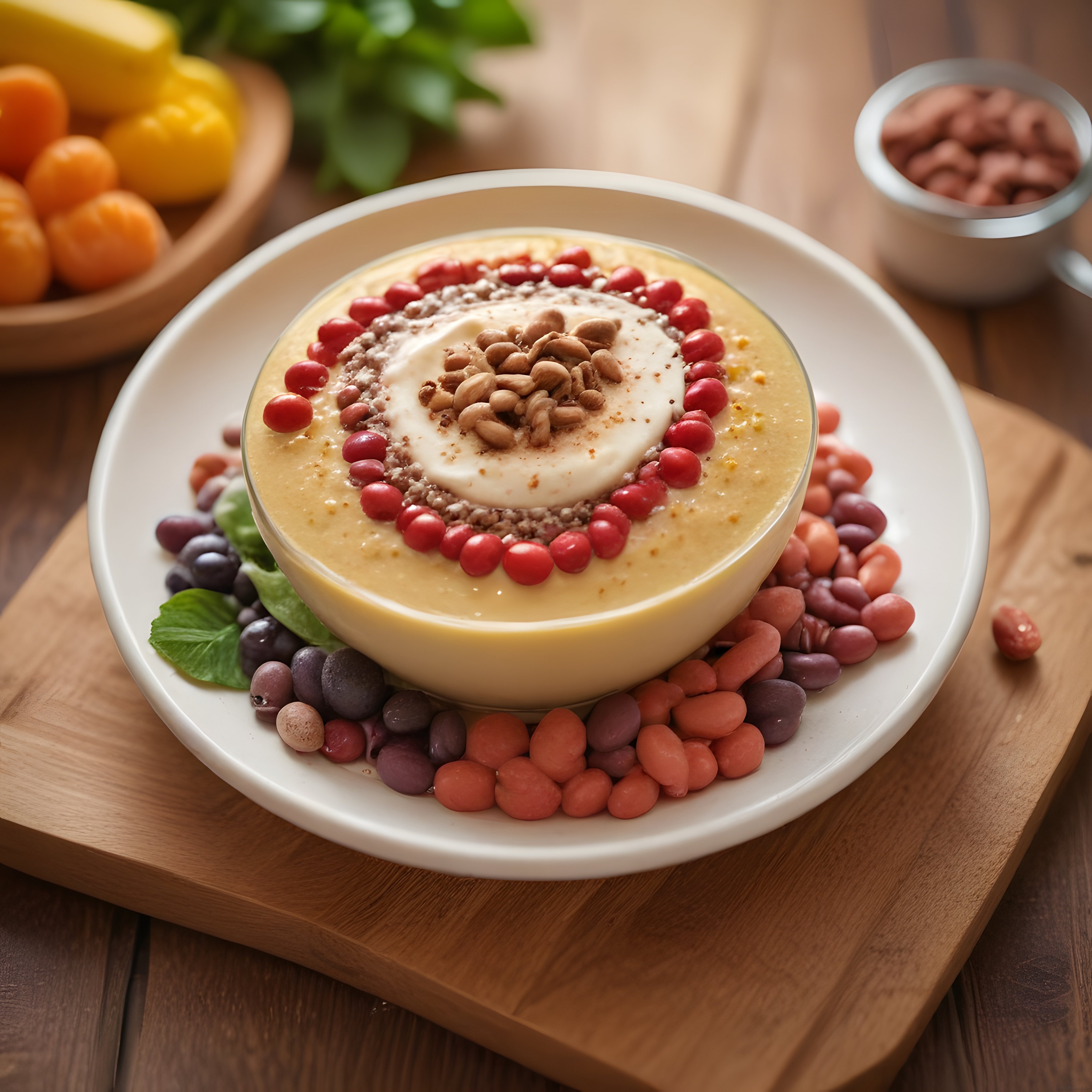 Sağlıklı Kahvaltı Kasesi: Yoğurtlu Smoothie Bowl ve Renkli Süper Gıdalar