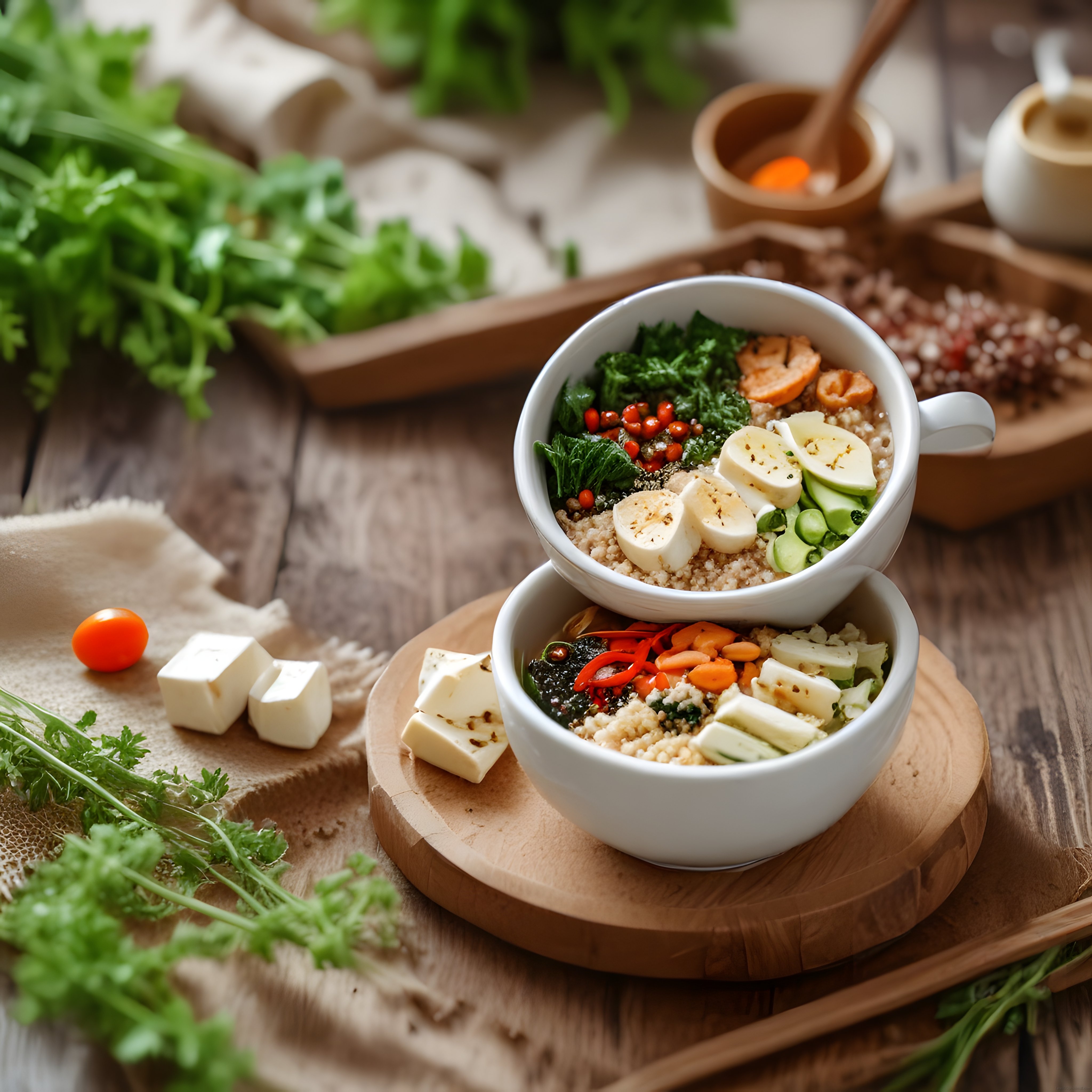 sağlıklı kahvaltı kasesi: yumurta, avokado ve peynirli besleyici brunch sunumu