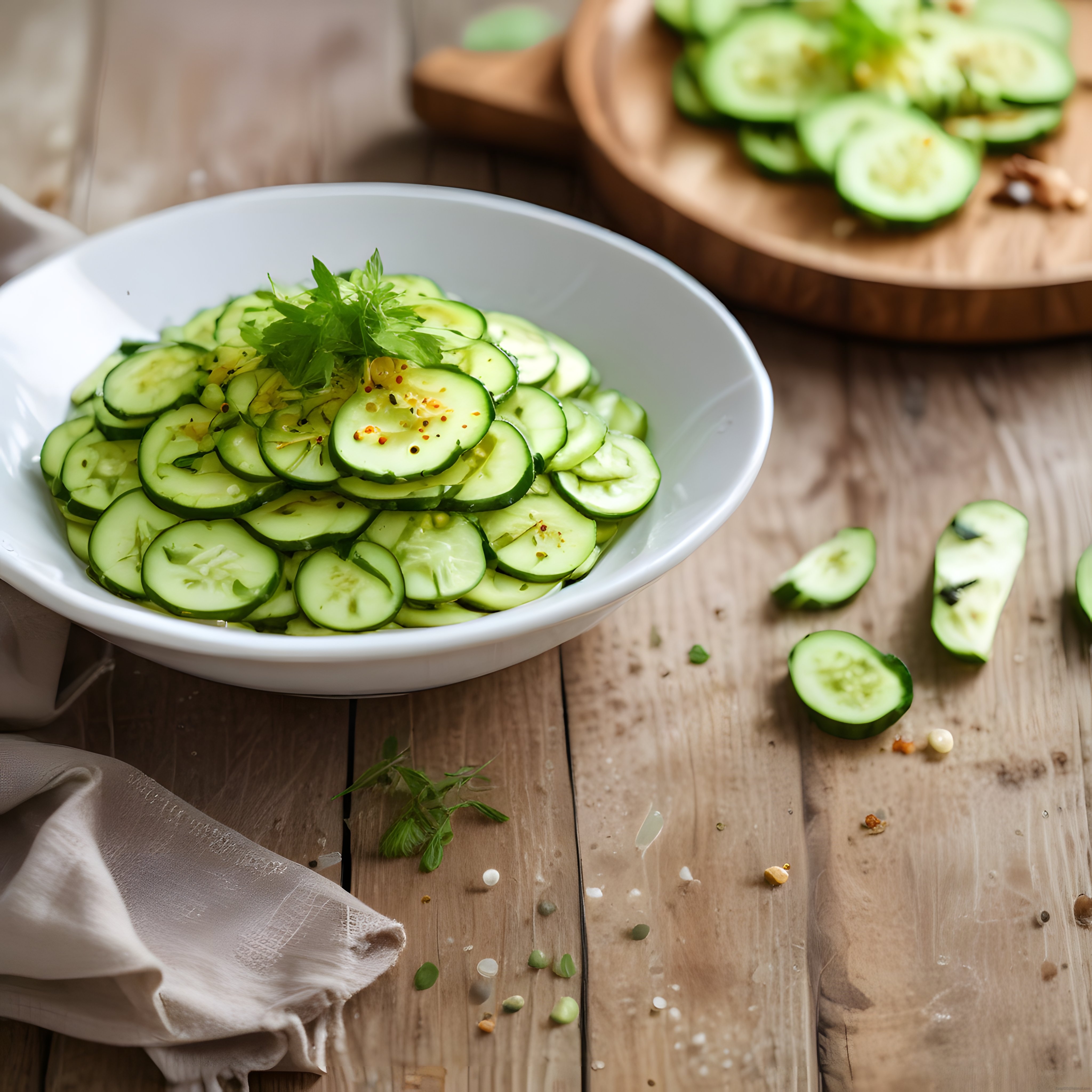 Salatalık Dilimleriyle Ferahlatıcı Yaz Salatası Tarifi ve Sunum Önerisi