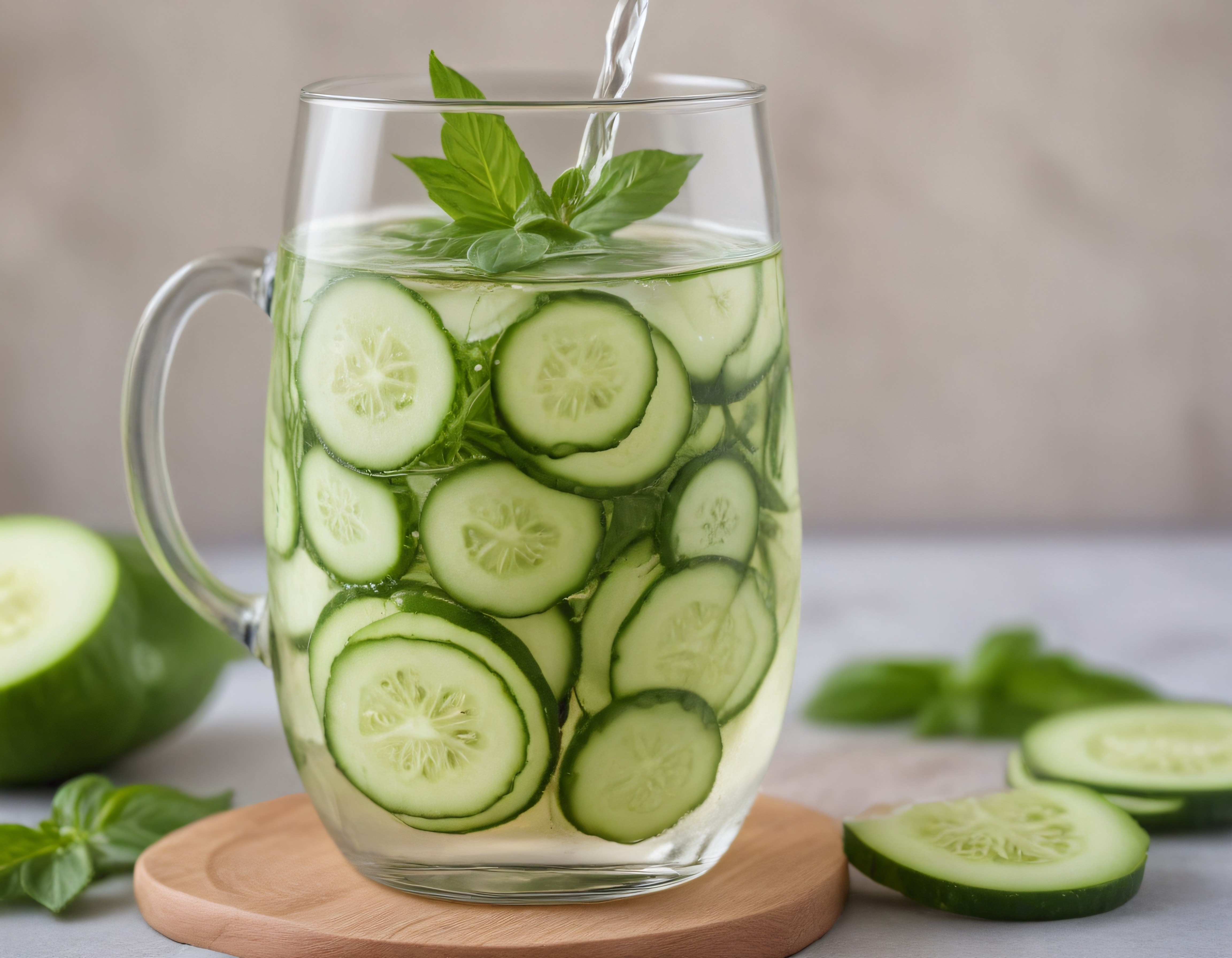 Salatalık ve Nane ile Yaz Günlerine Özel Serinletici Detoks İçeceği