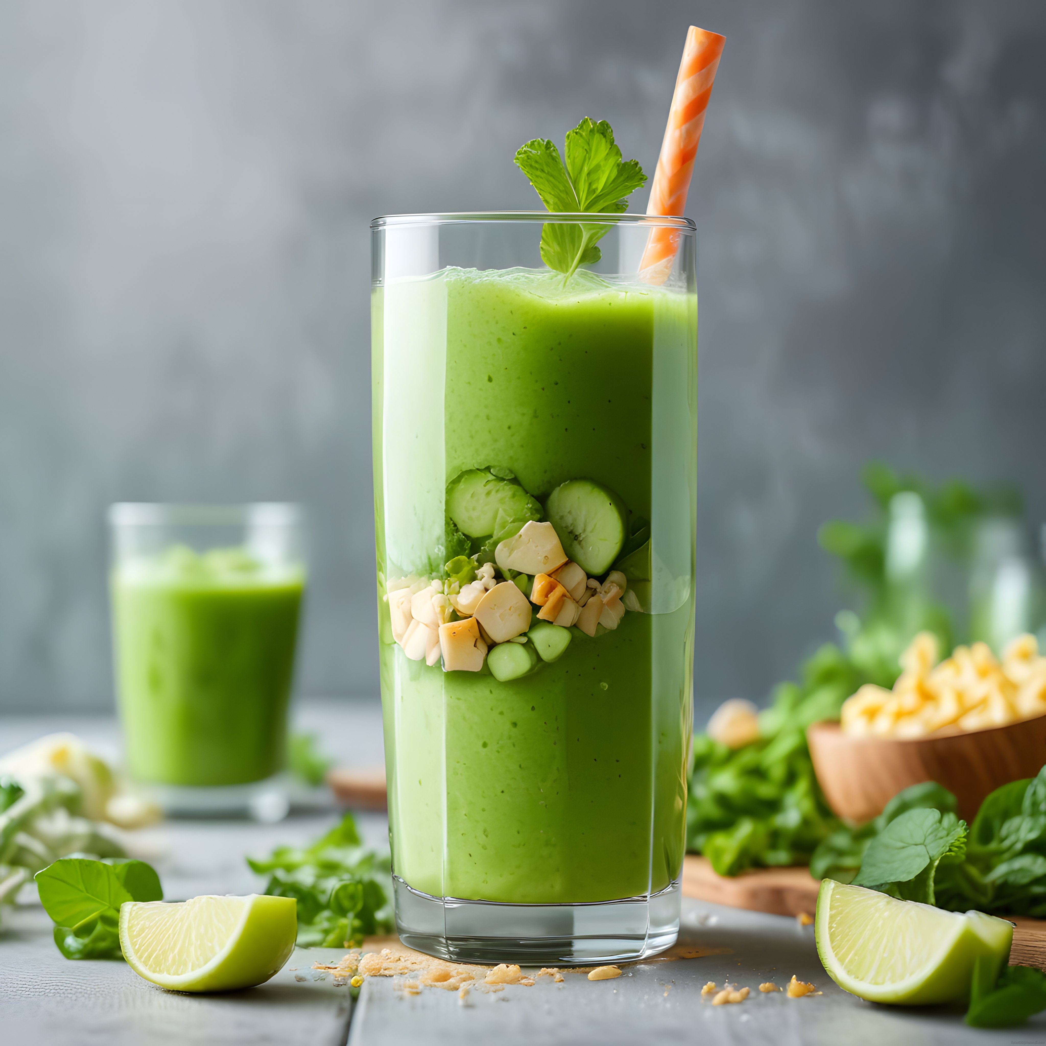 Salatalık ve Naneli Ferahlatıcı Ev Yapımı Yeşil Detoks Smoothie Tarifi
