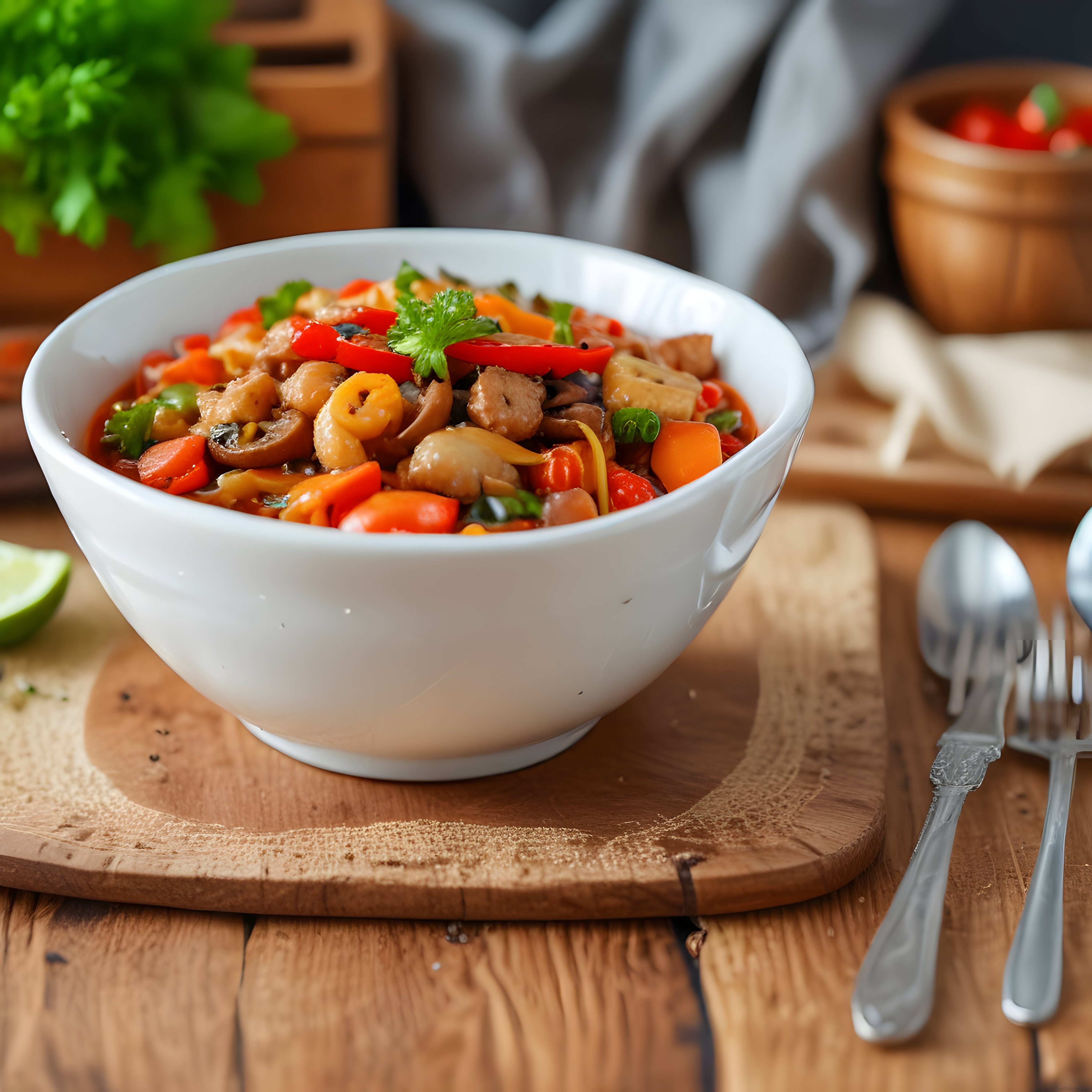 Sebzeli Mantarlı Noodle Kasesi: Sıcacık ve Besleyici Bir Mutfak Lezzeti