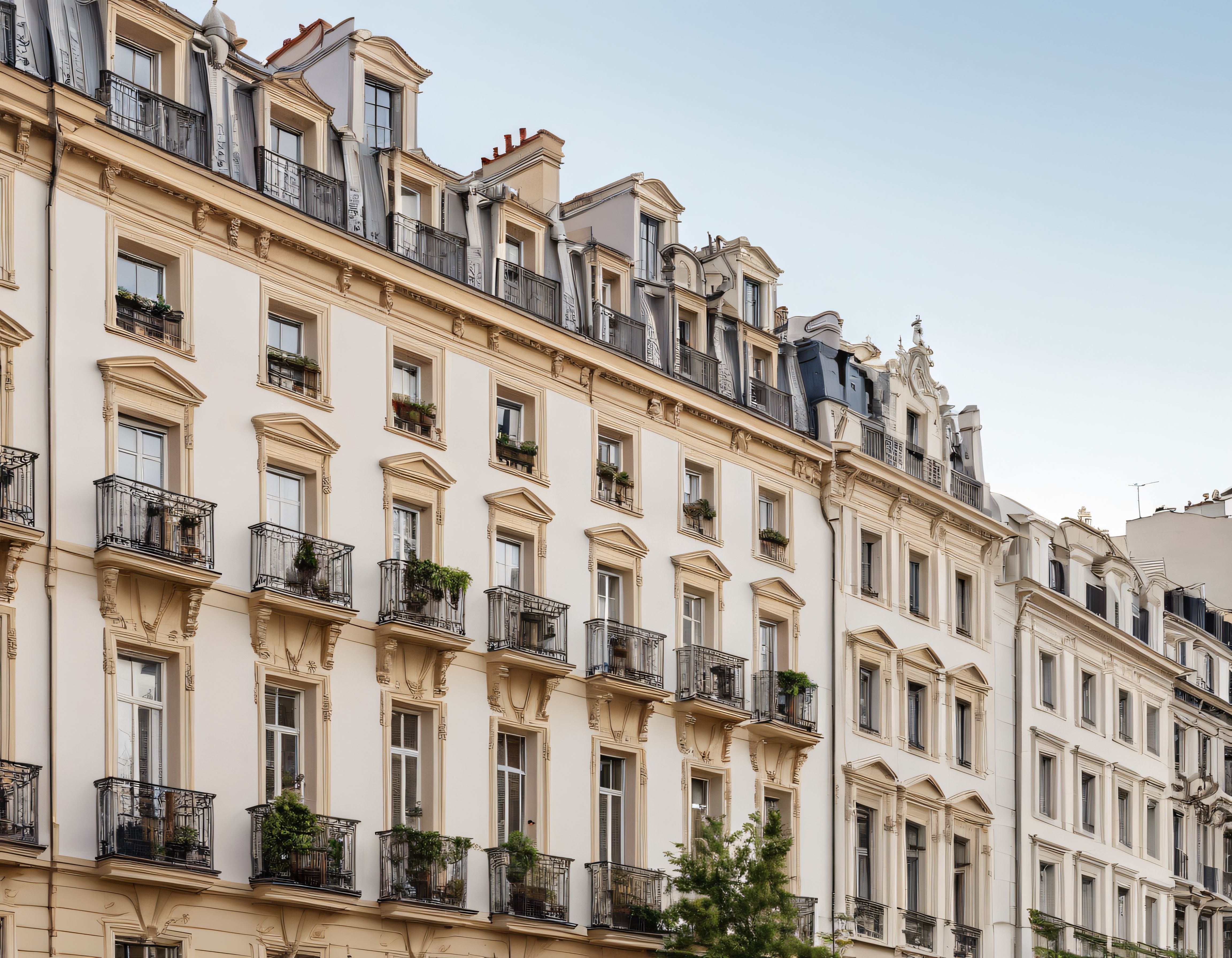 Şehrin Tarihi Ruhunu Taşıyan Paris Apartmanları ve Klasik Balkon Detayları