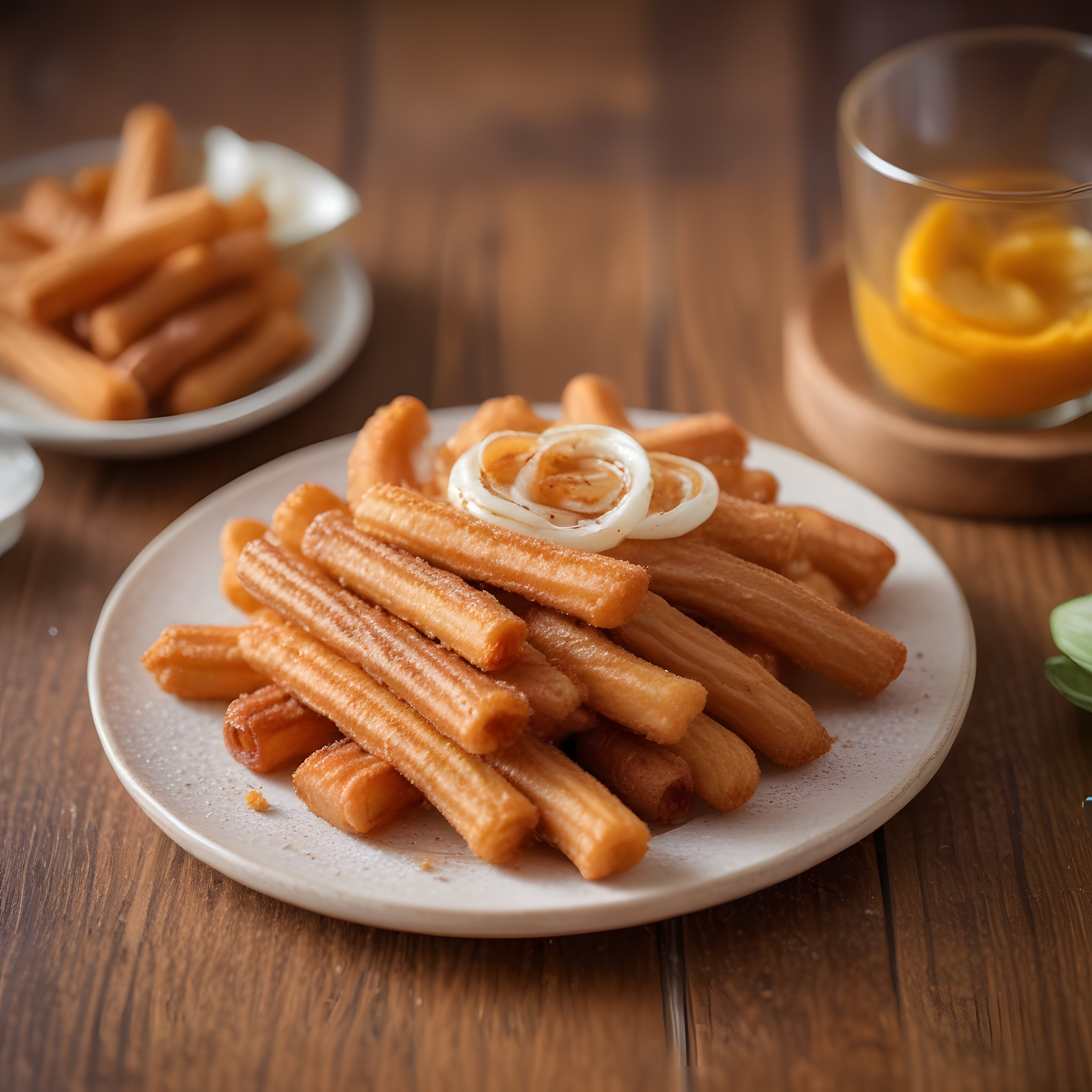 Şekerli Churros Tarifi: Tarçınlı İspanyol Tatlısı ve Limonata Sunumu