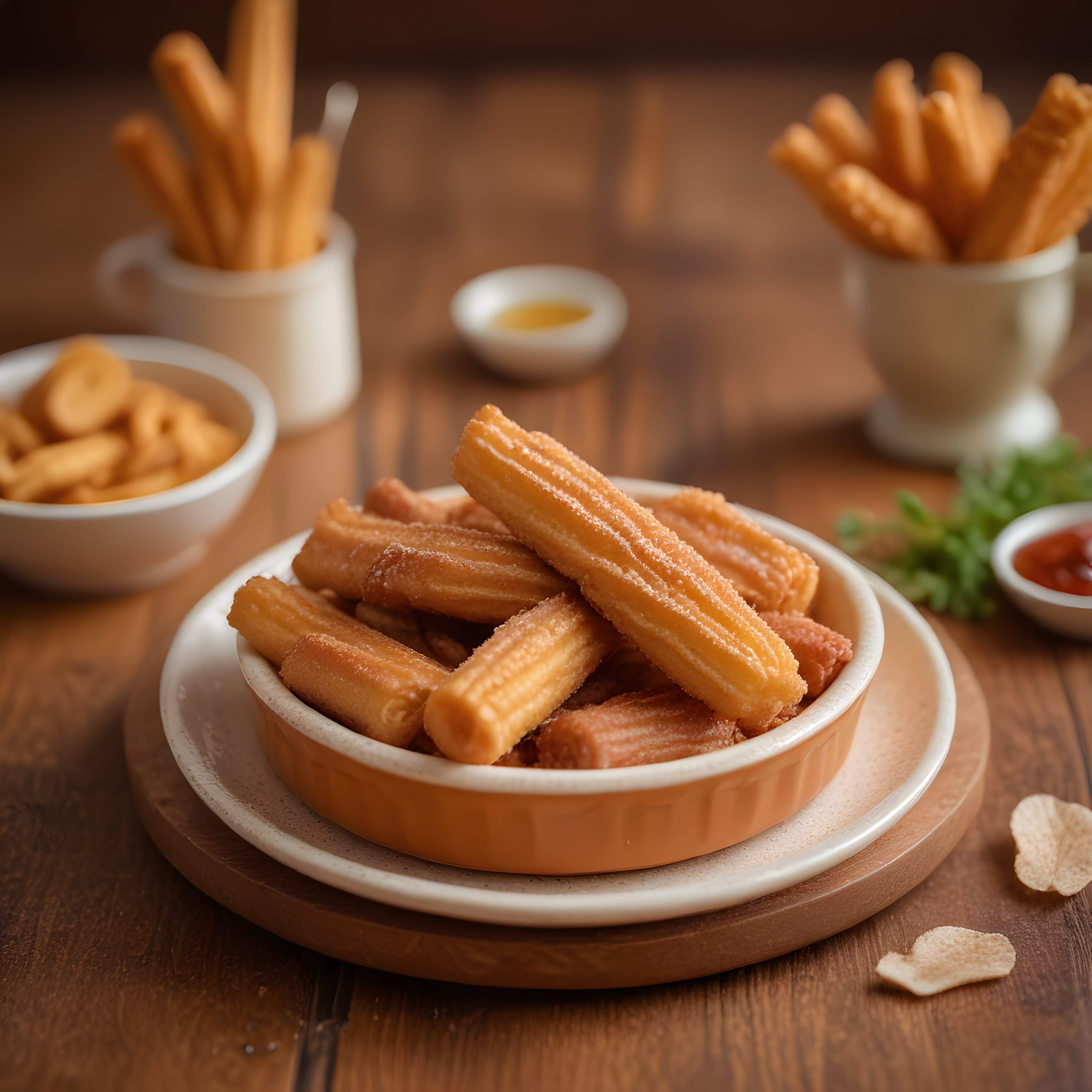 Şekerli ve Tarçınlı Churros: Sıcak Servis Edilmiş İspanyol Tatlısı ve Sosları