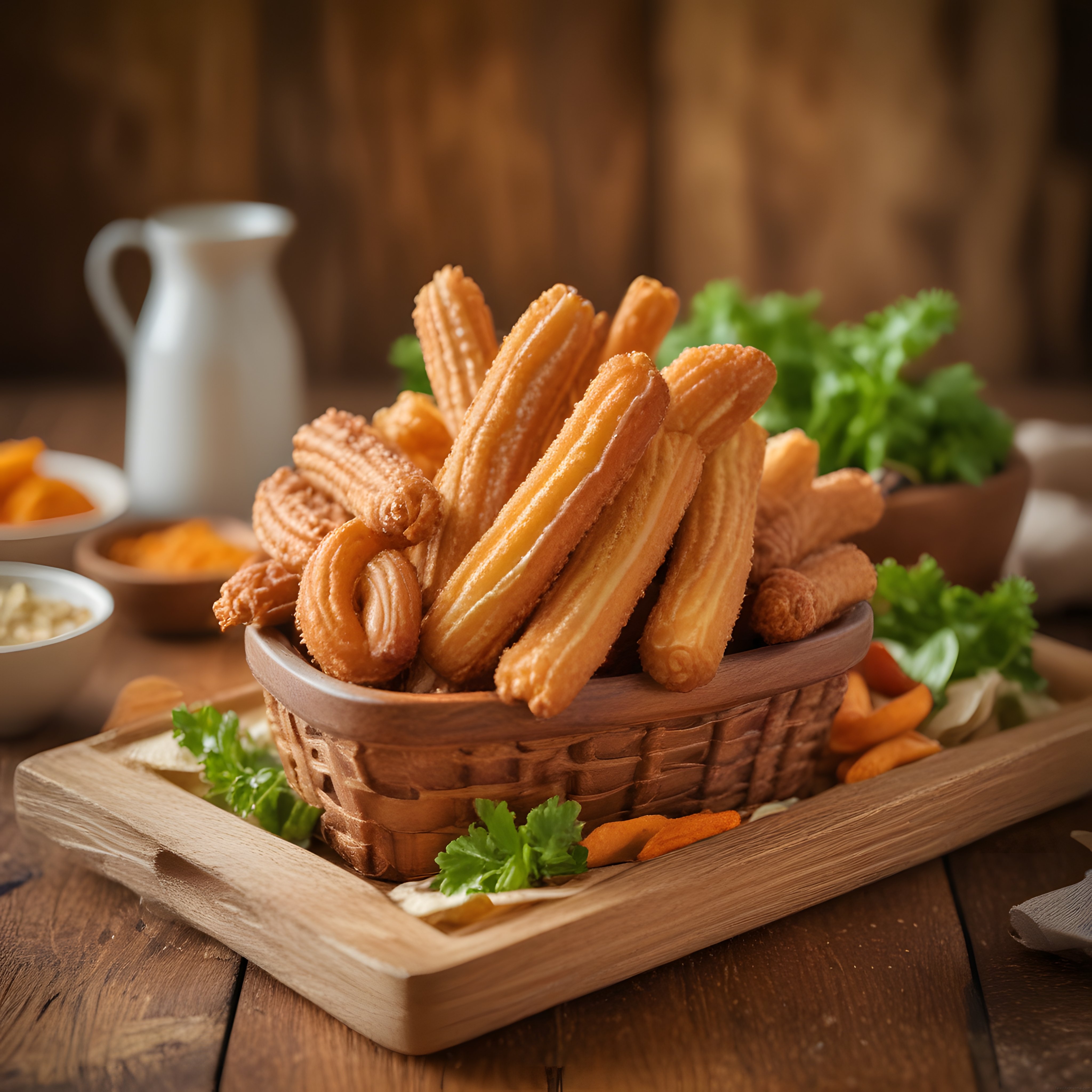 Sepette Sıcacık Churros: Ev Yapımı İspanyol Tatlısı ve Soslarıyla Sunum
