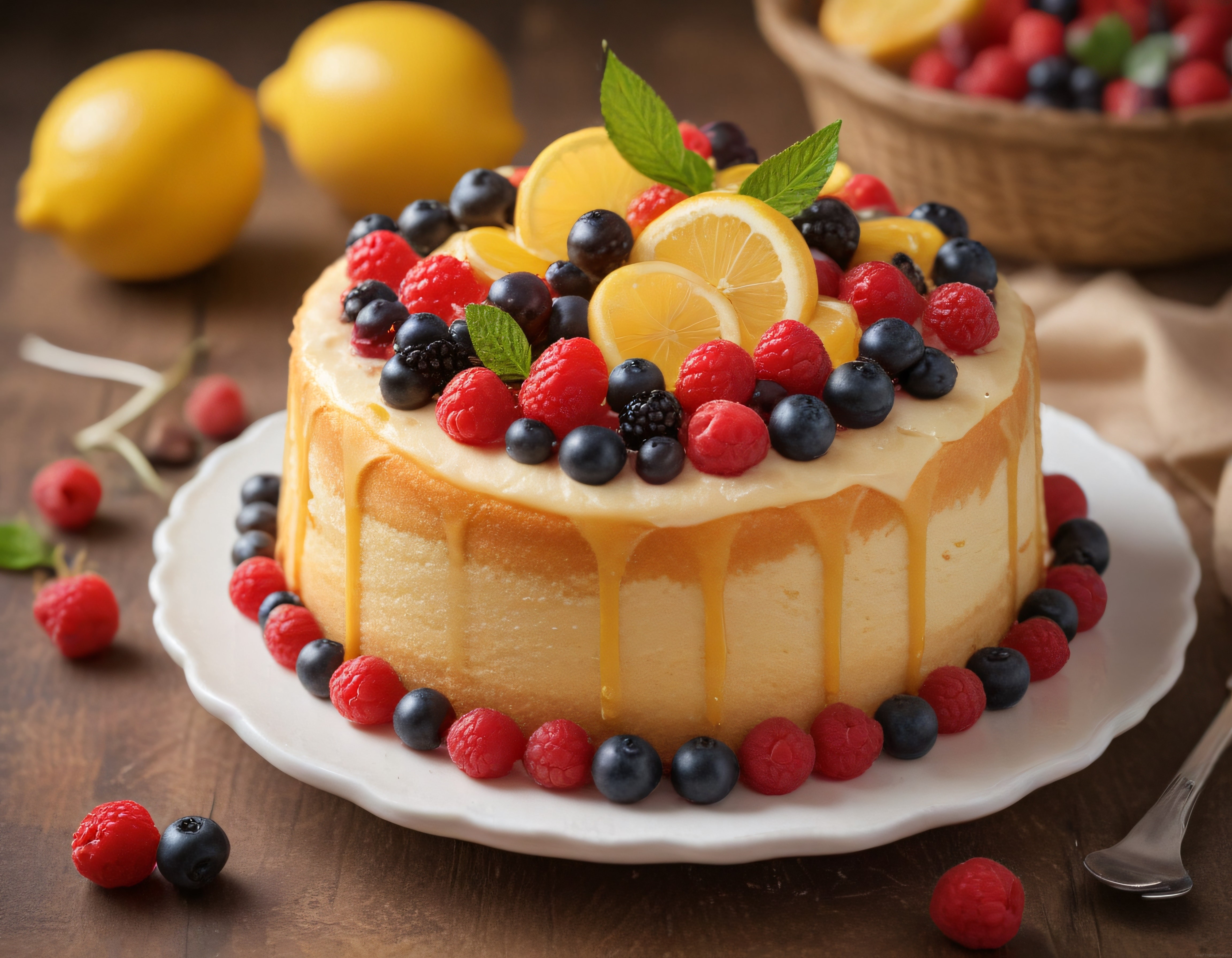 Serinleten Limonlu Drip Pasta: Orman Meyveli ve Kremalı Lezzet Şöleni