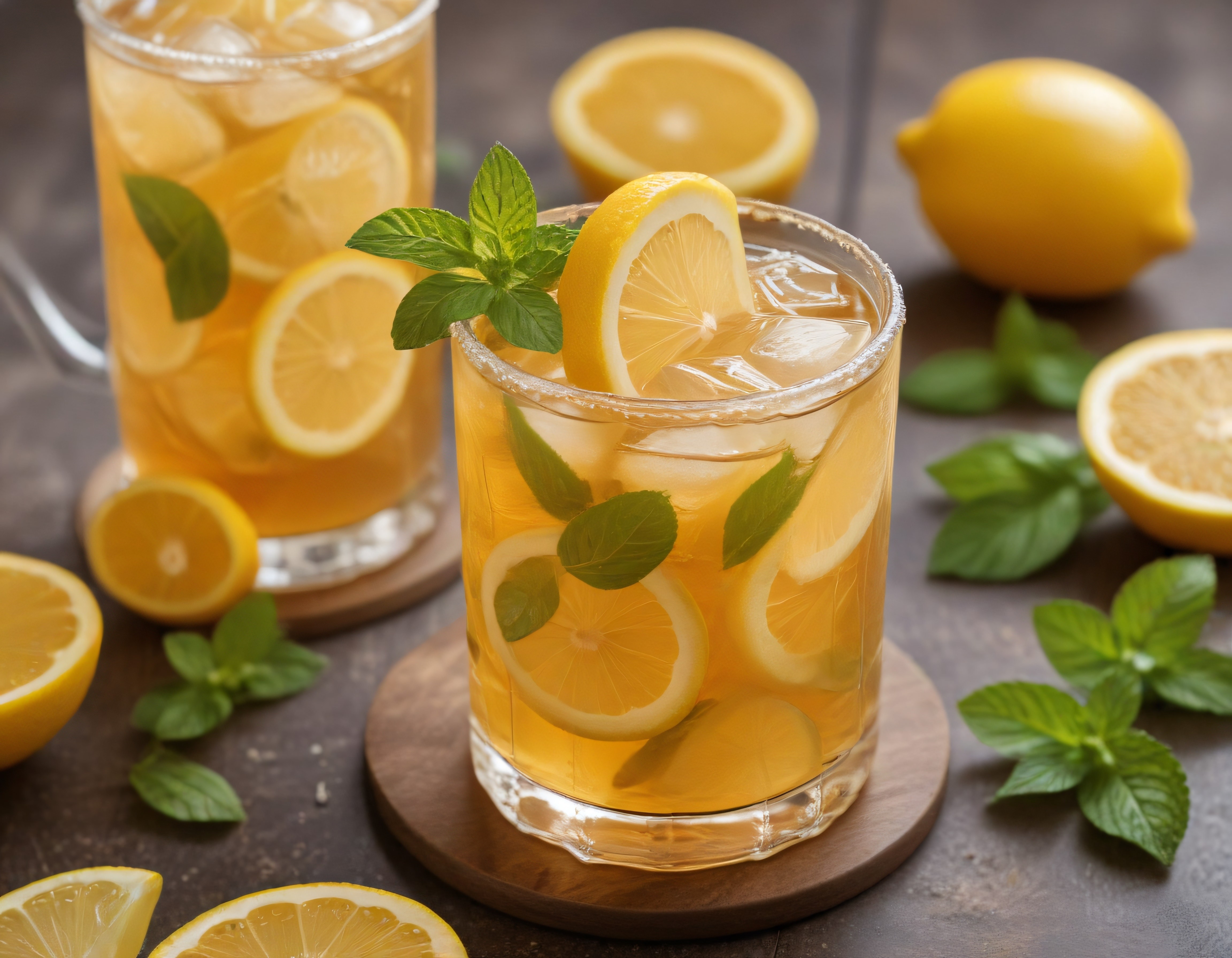 Serinletici Buzlu Limonlu Naneli Soğuk Çay Tarifi ve Yaz İçeceği
