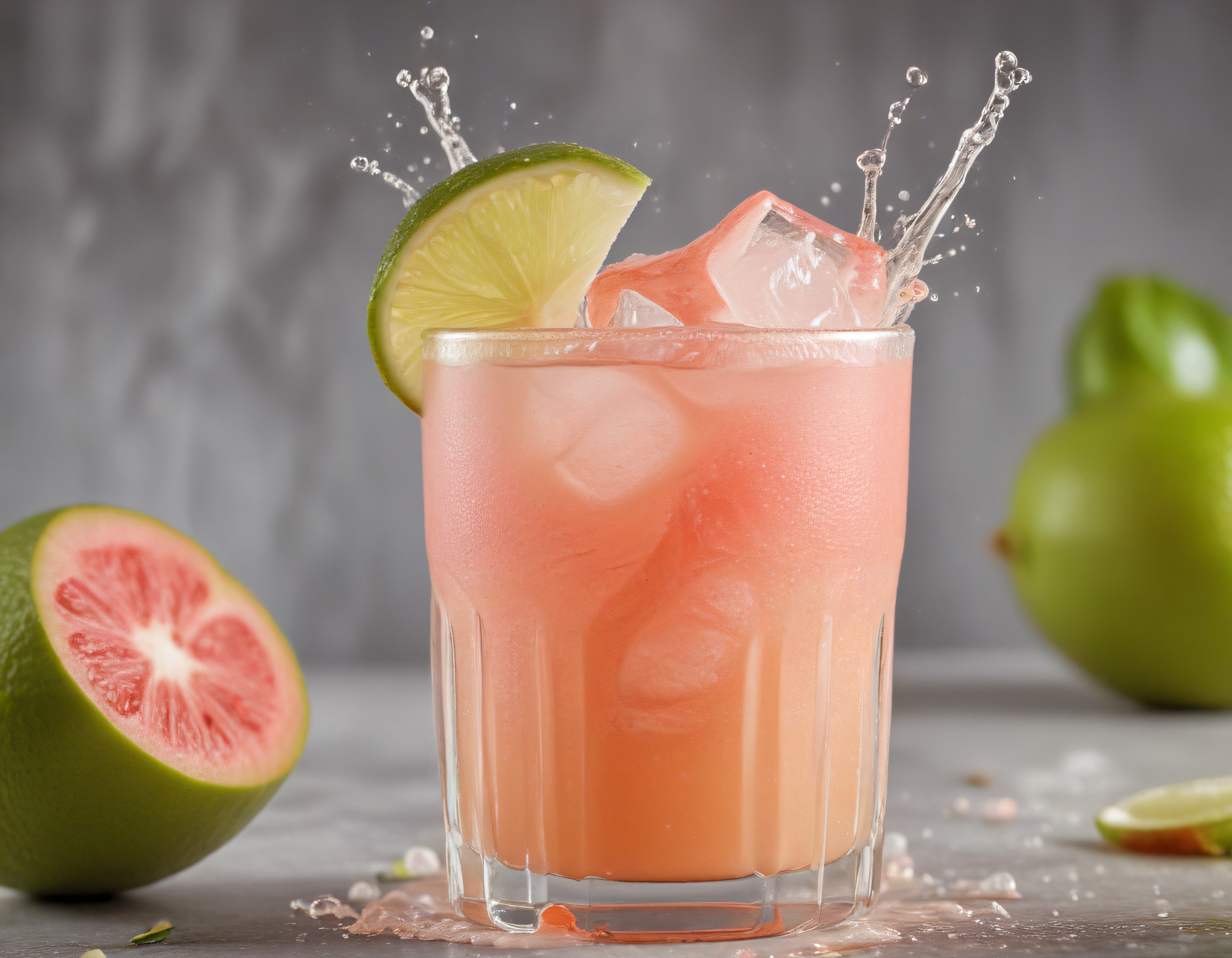Serinletici Pembe Greyfurt Kokteyli: Buz ve Limon ile Ferahlatıcı Sunum
