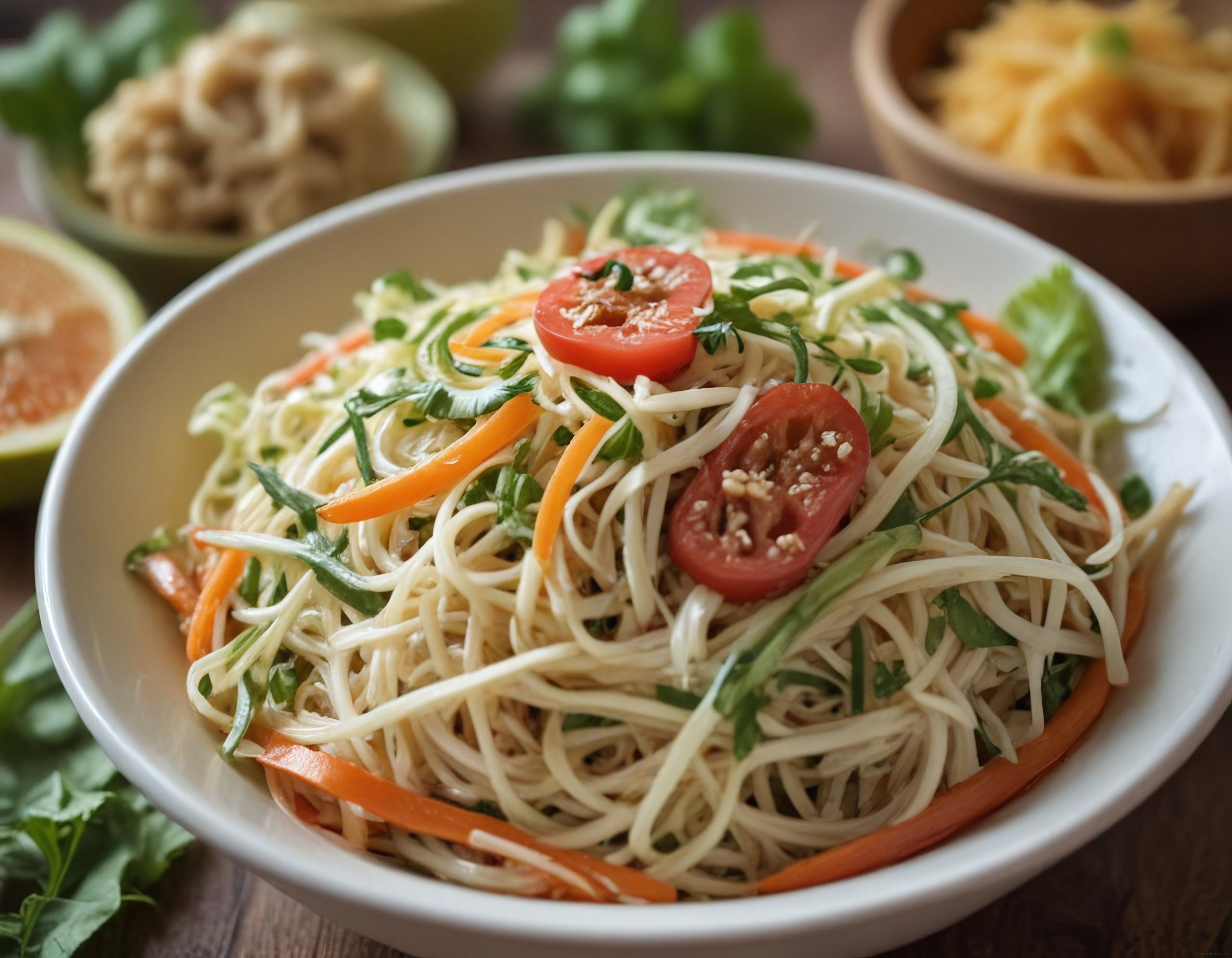Serinletici soğuk noodle salatası: Sebzeli, otlu ve susamlı yaz lezzeti
