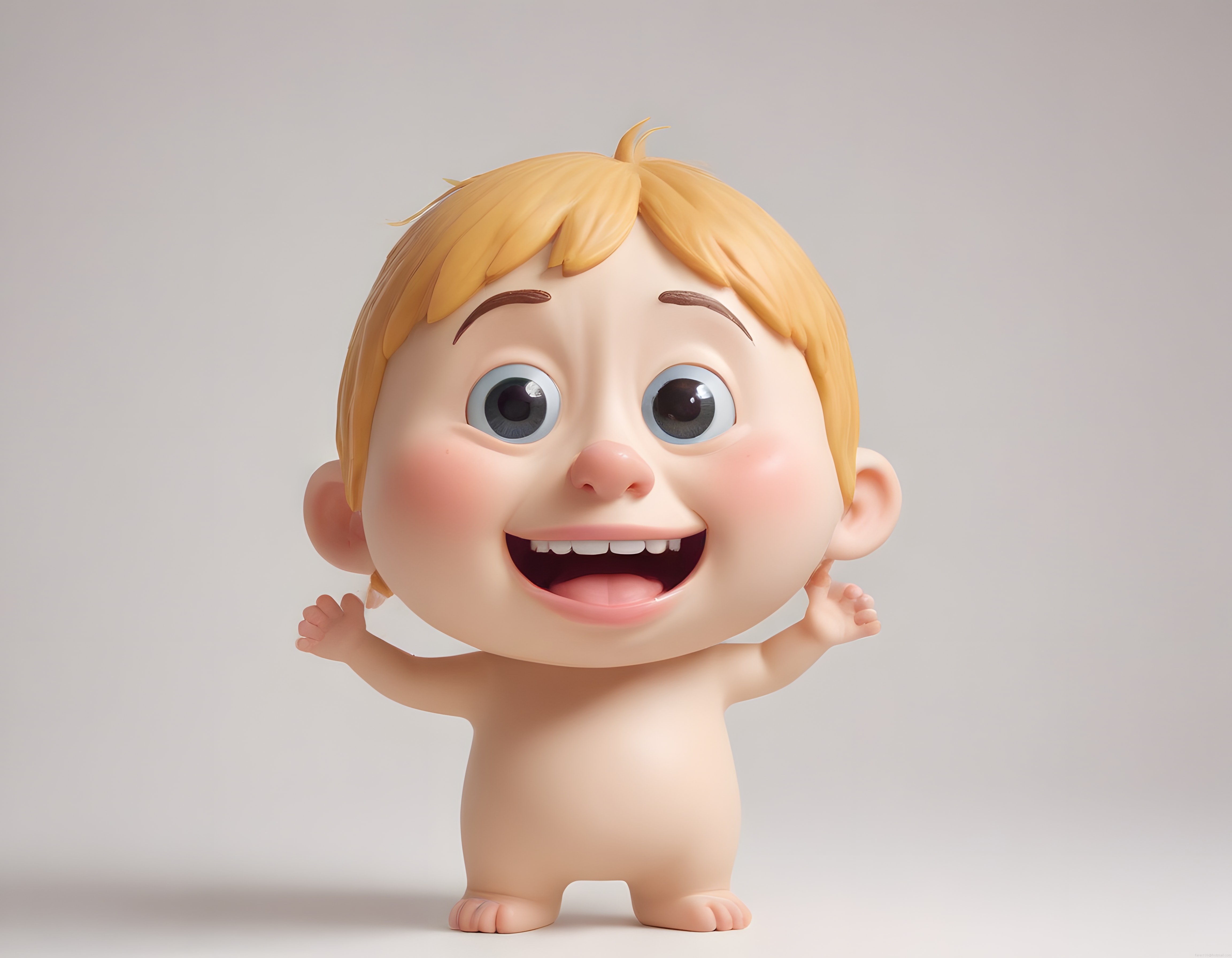 Sevimli 3D Animasyon Bebek Karakteri: Neşeli ve Şirin Dijital Tasarım