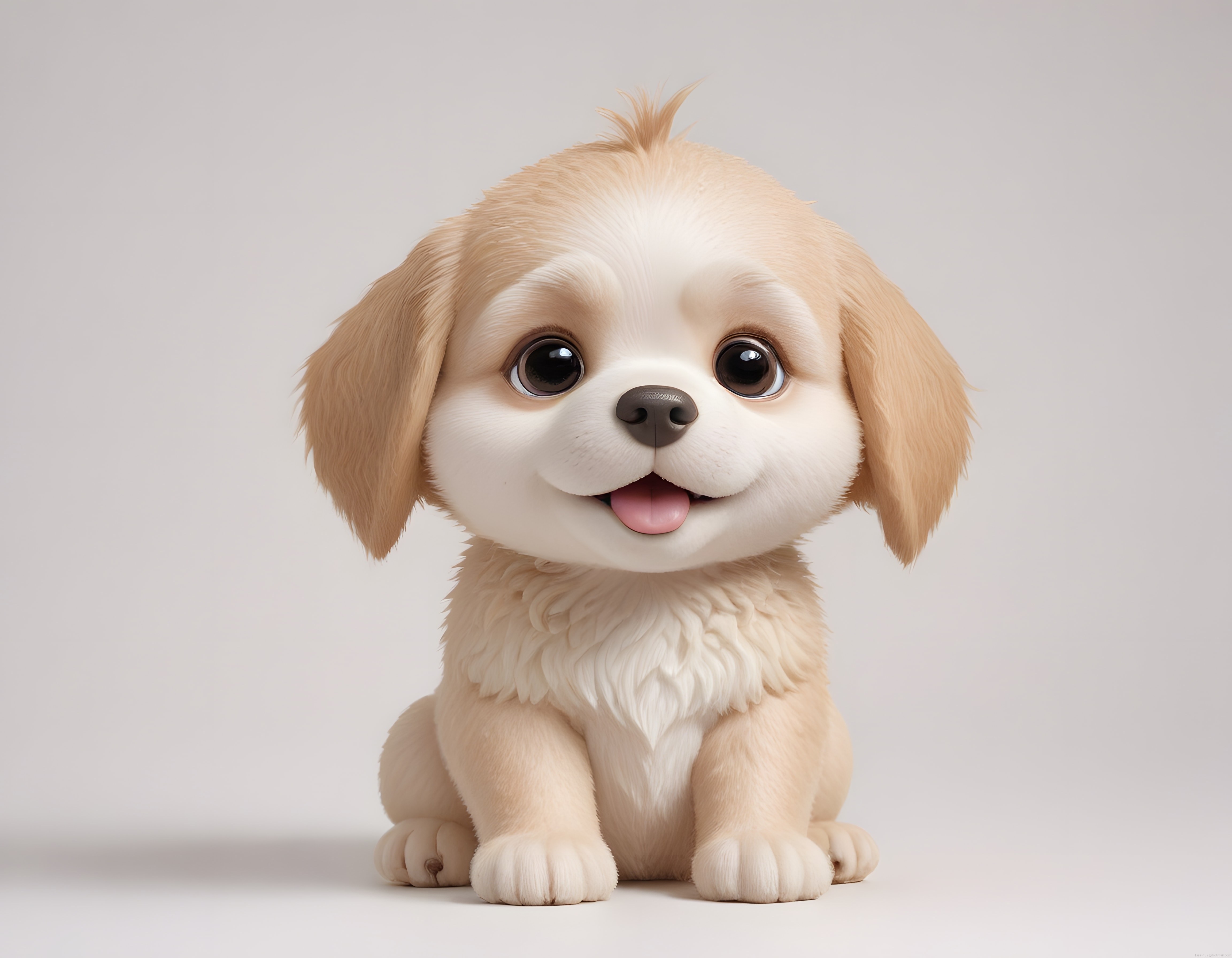 Sevimli 3D Animasyon Köpek Yavrusu Çizimi ve Büyüleyici Karakter Tasarımı