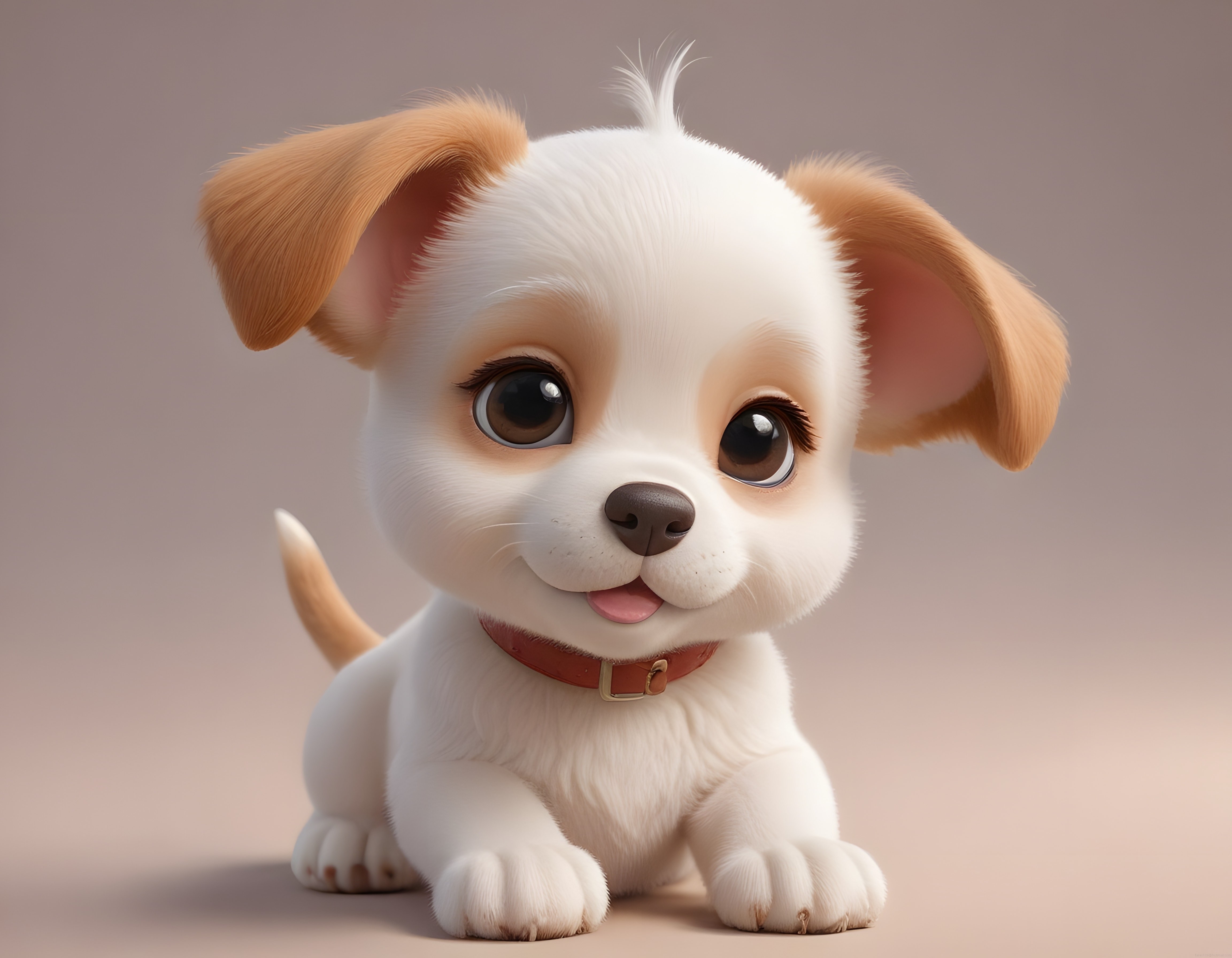 Sevimli 3D Animasyon Köpek Yavrusu Karakteri, Büyük Gözleriyle Dikkat Çekiyor