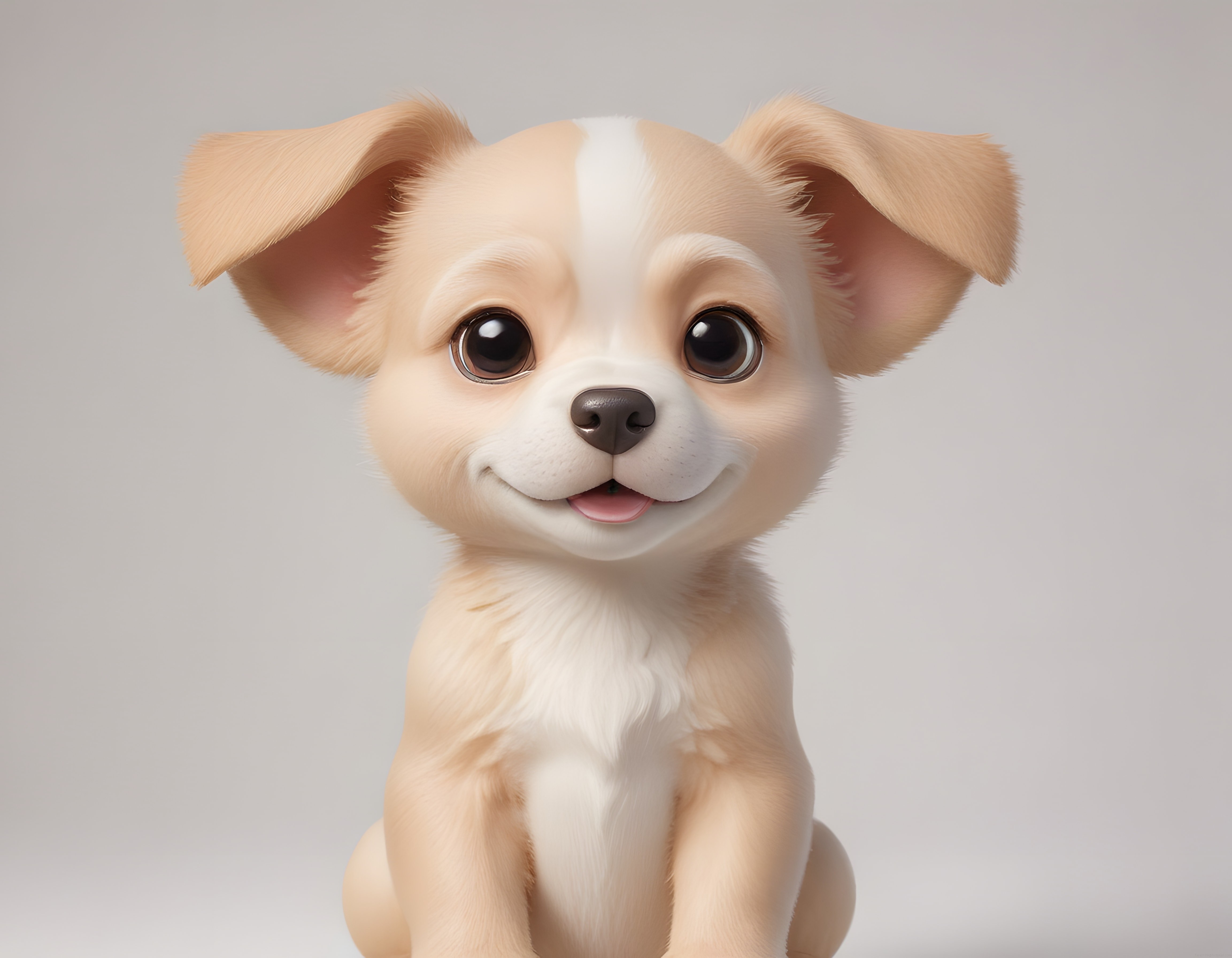Sevimli 3D Animasyon Köpek Yavrusu Karakteri ve Masum Bakışlar