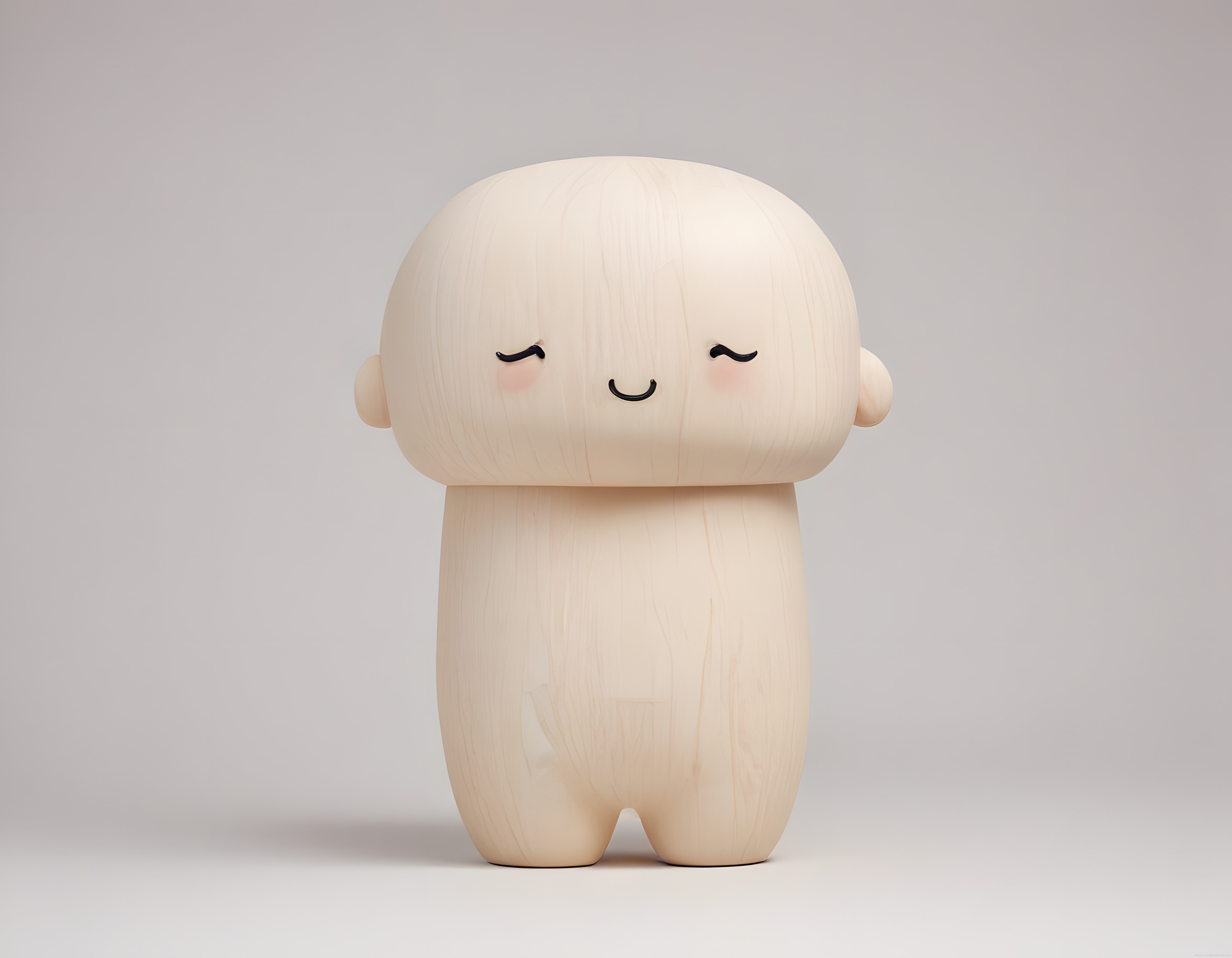 sevimli ahşap figür heykelcik minimalist dekoratif sanat objesi