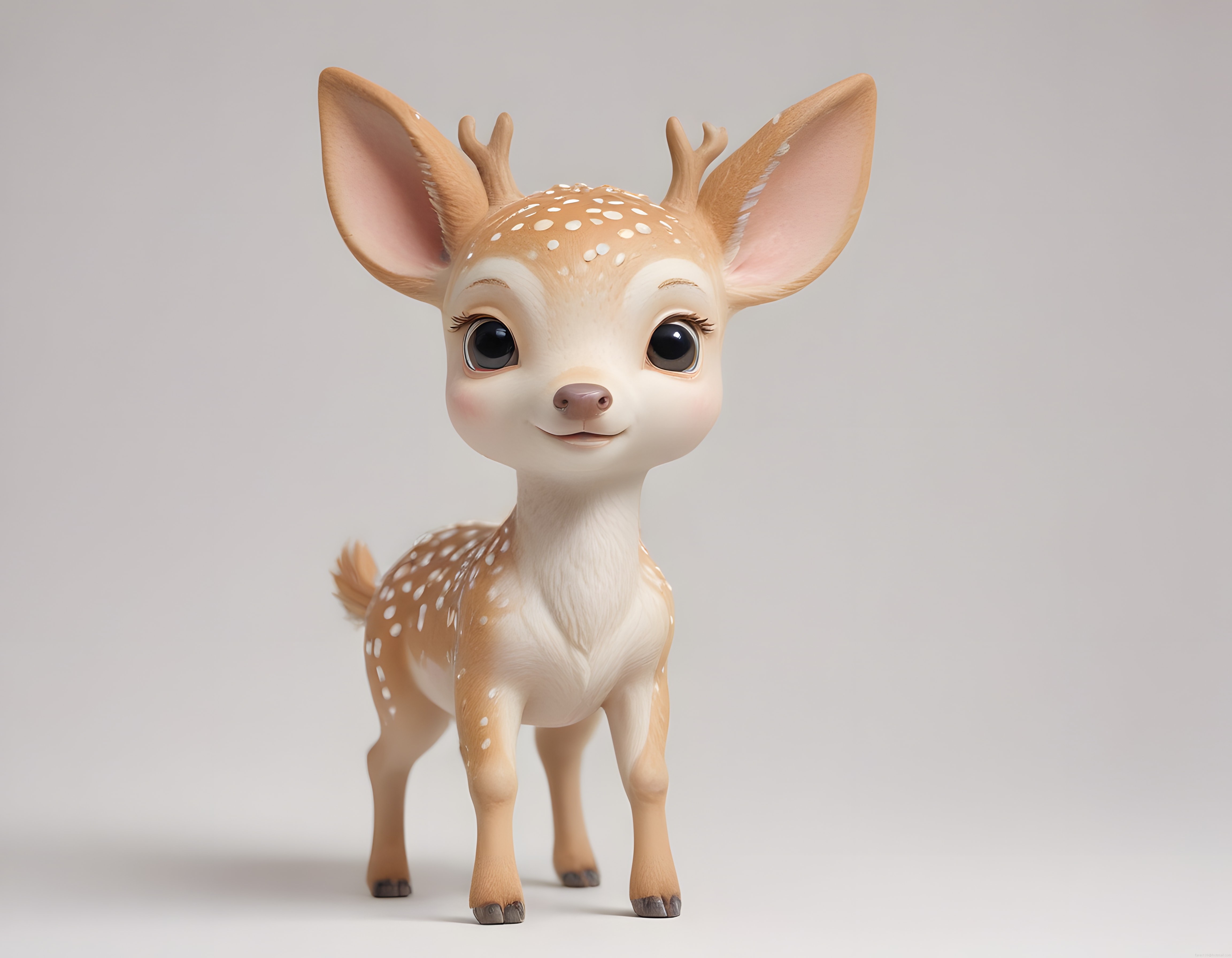 Sevimli Benekli Yavru Geyik ile Masalsı 3D Animasyon Karakter Tasarımı