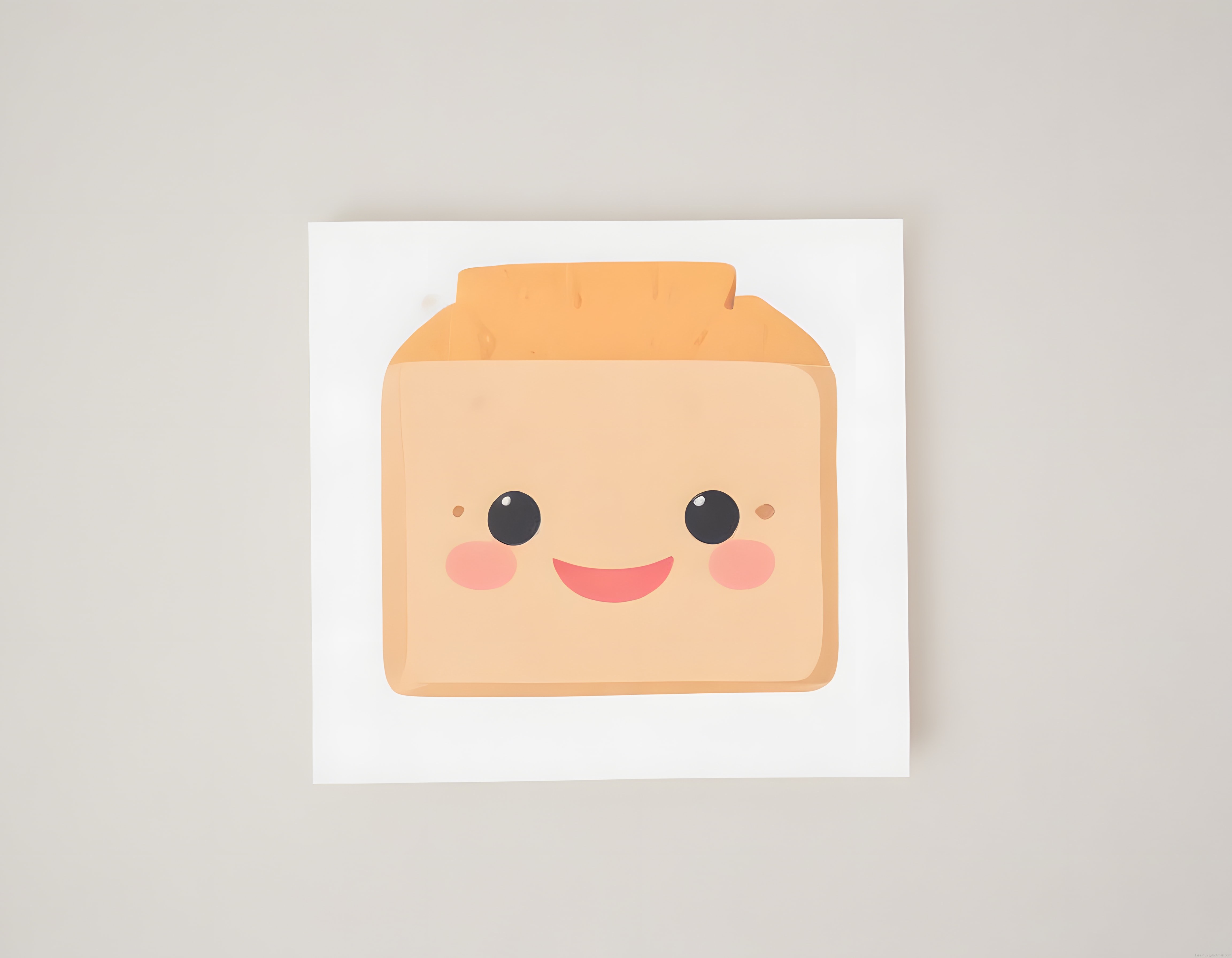 Sevimli Kawaii Kavanoz Karakteri: Pastel Renklerde Dijital İllüstrasyon
