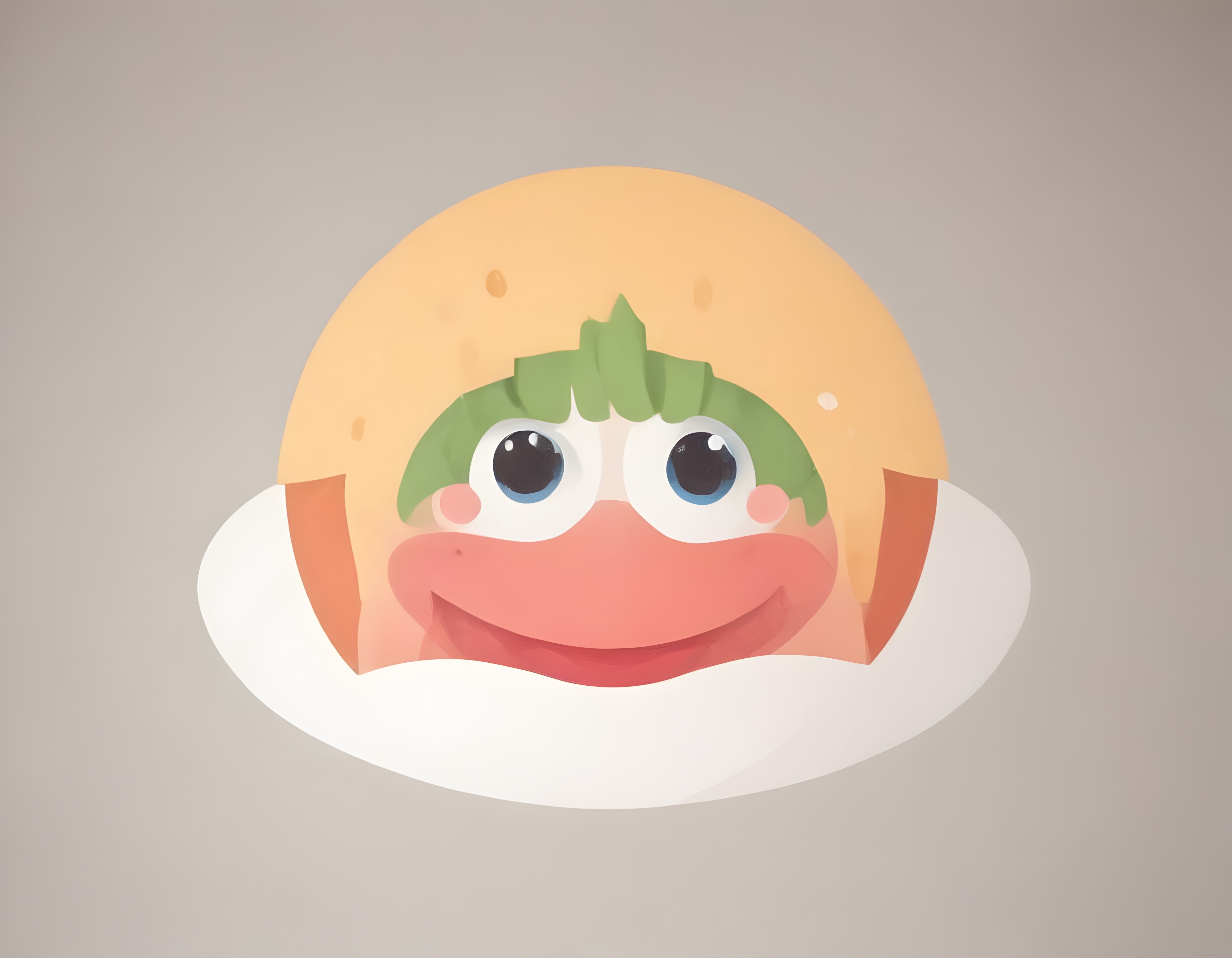 Sevimli Kawaii Somon Sushi Karakteri ve Gülümseyen Japon Mutfağı Çizimi