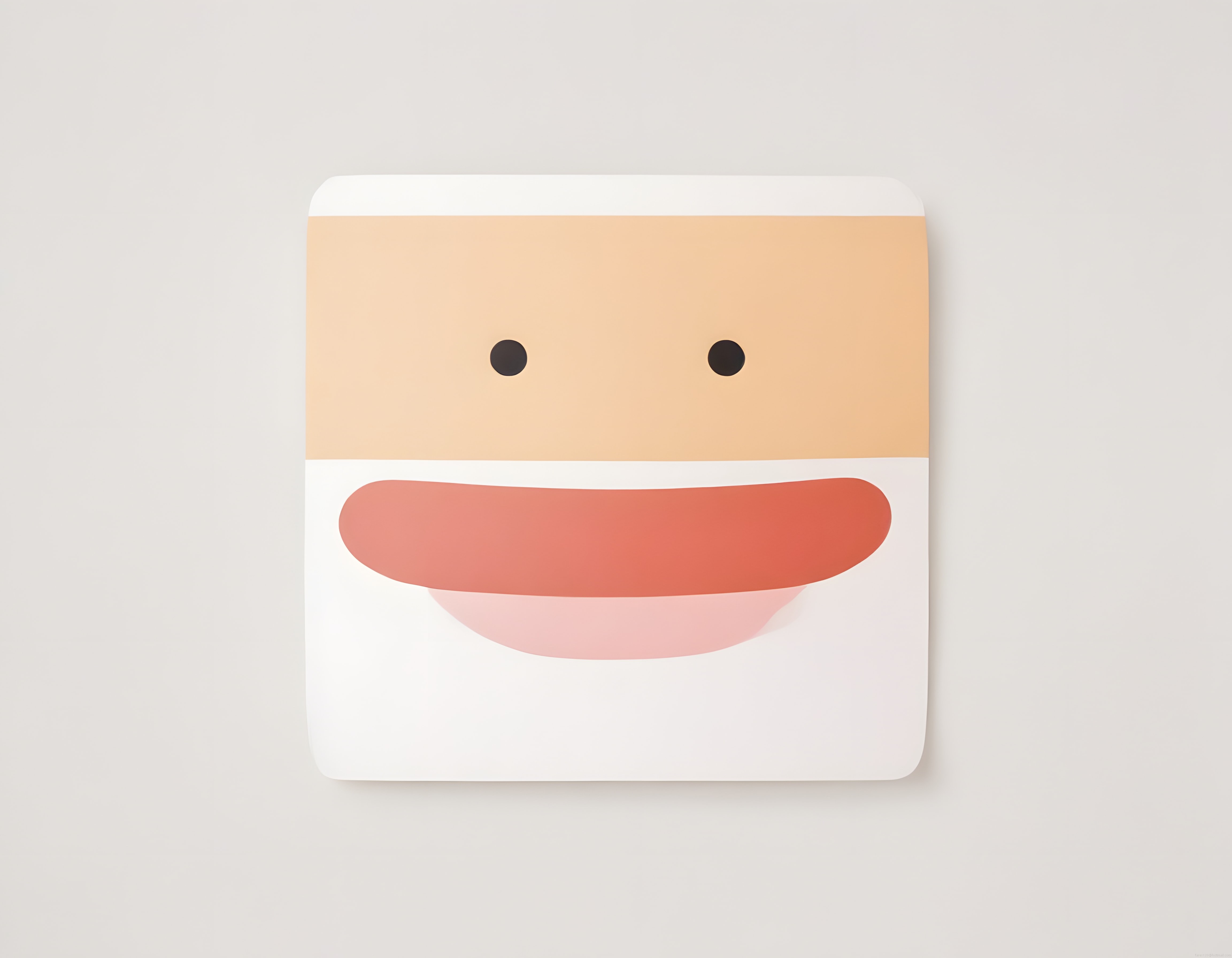 Sevimli minimalist karakter yüzü illüstrasyonu ve gülümseyen avatar tasarımı