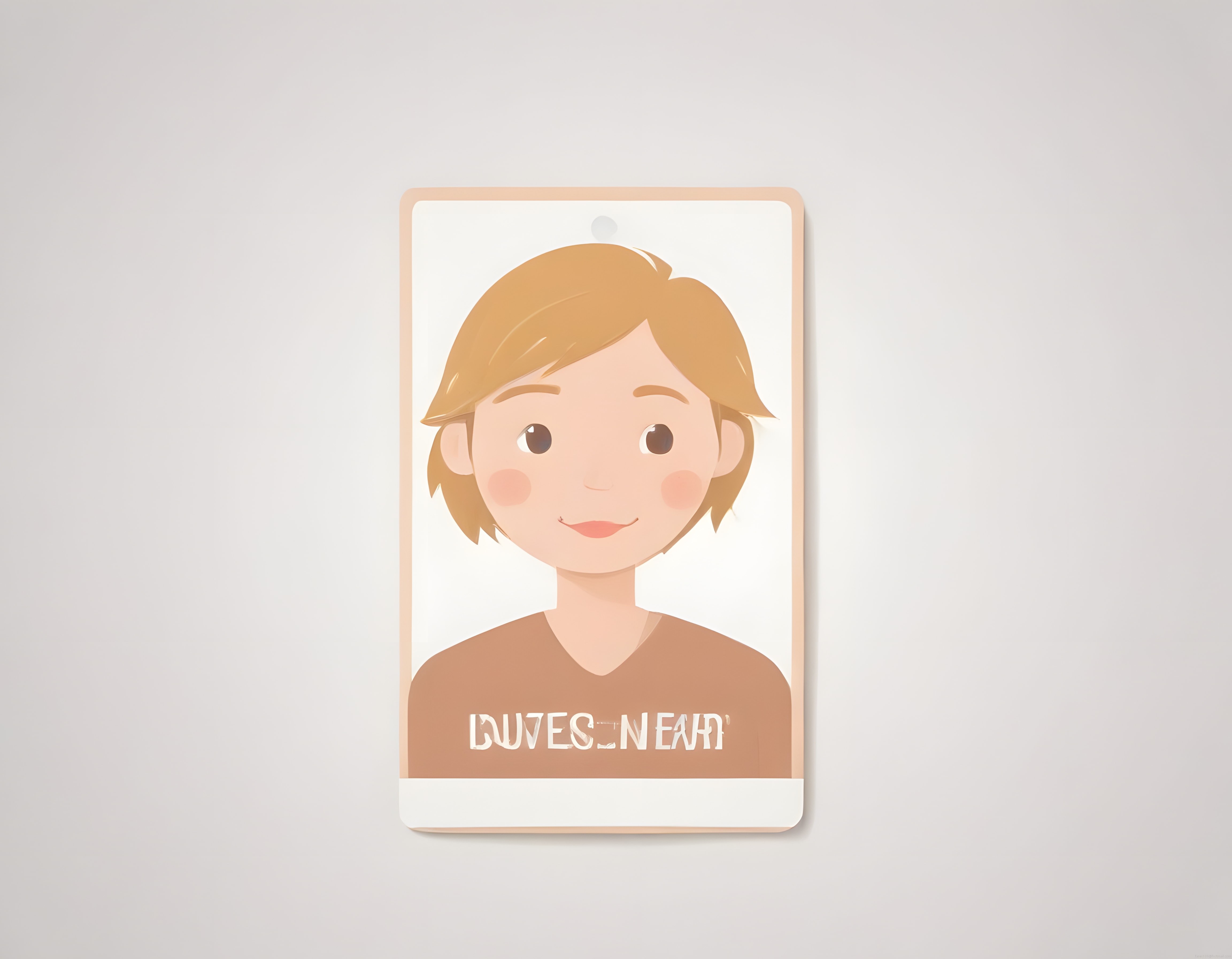 Sevimli Sarı Saçlı Çocuk Karakter İllüstrasyonu ve Minimal Avatar Tasarımı