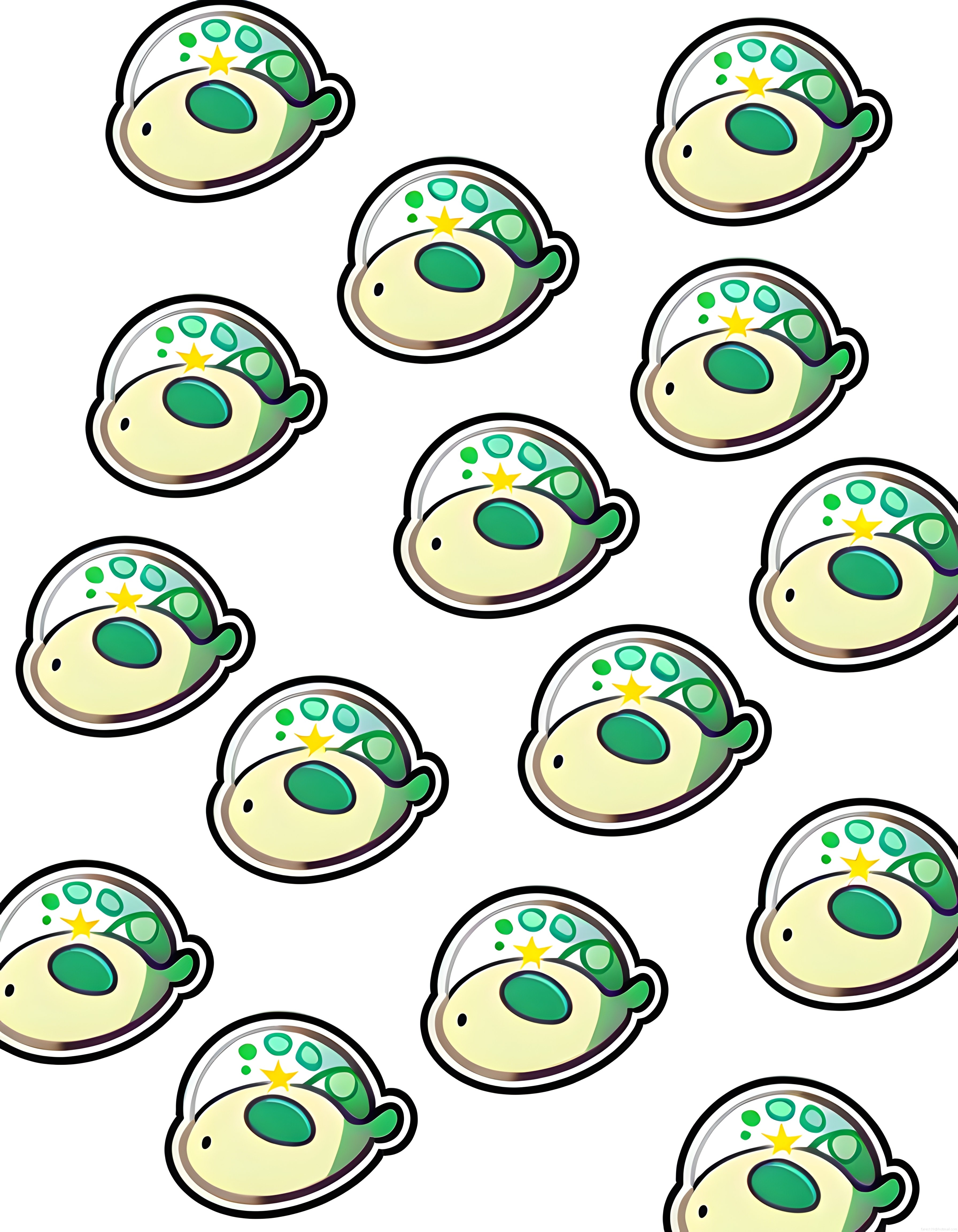 Sevimli Uzay Gemisi Çıkartma Deseni: Kawaii Sticker Koleksiyonu Sevimli Uzay Gemisi Çıkartma Deseni: Kawaii Sticker Koleksiyonu