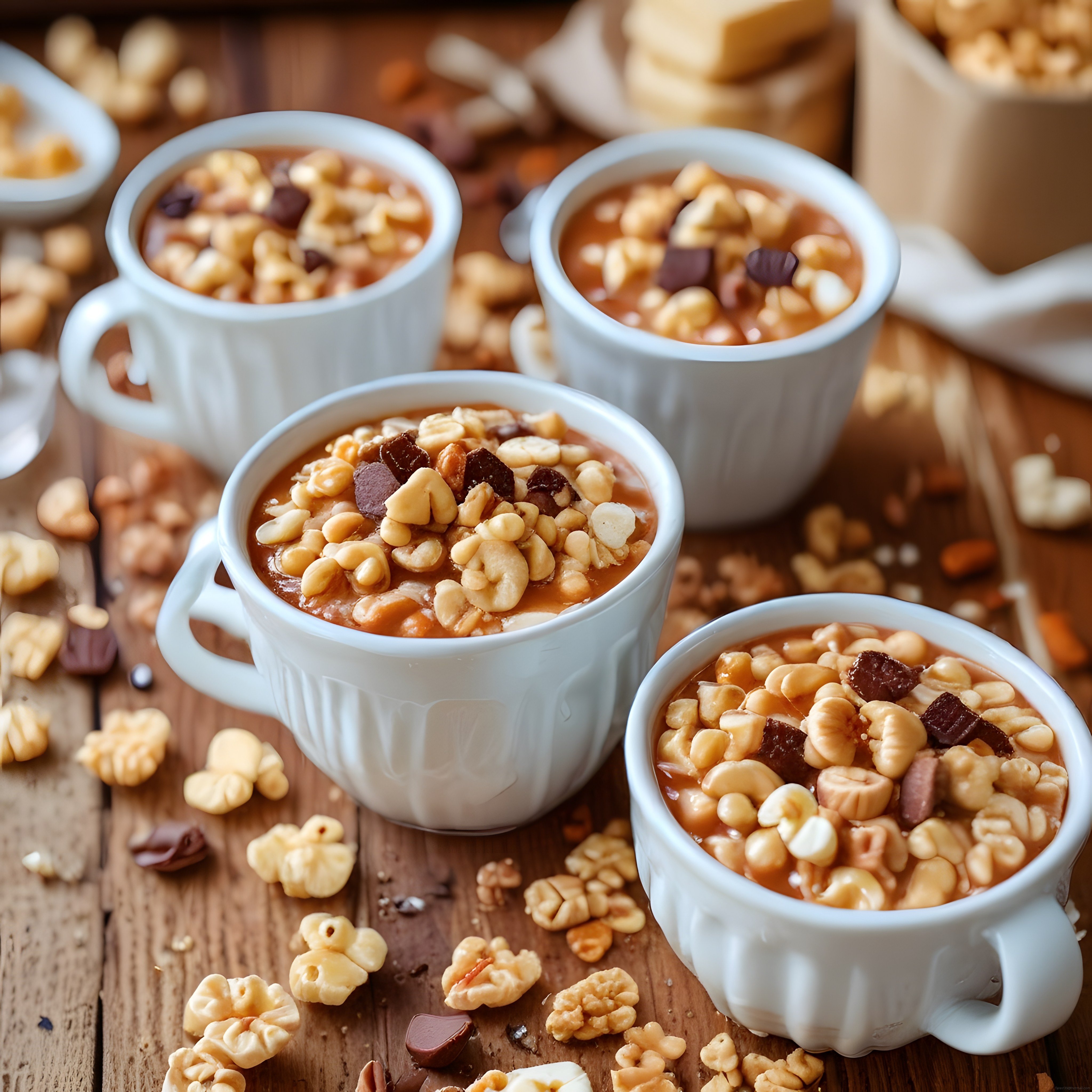 Sıcacık Çikolatalı İçecek: Ceviz, Fındık ve Marshmallowlu Kupa Sunumu