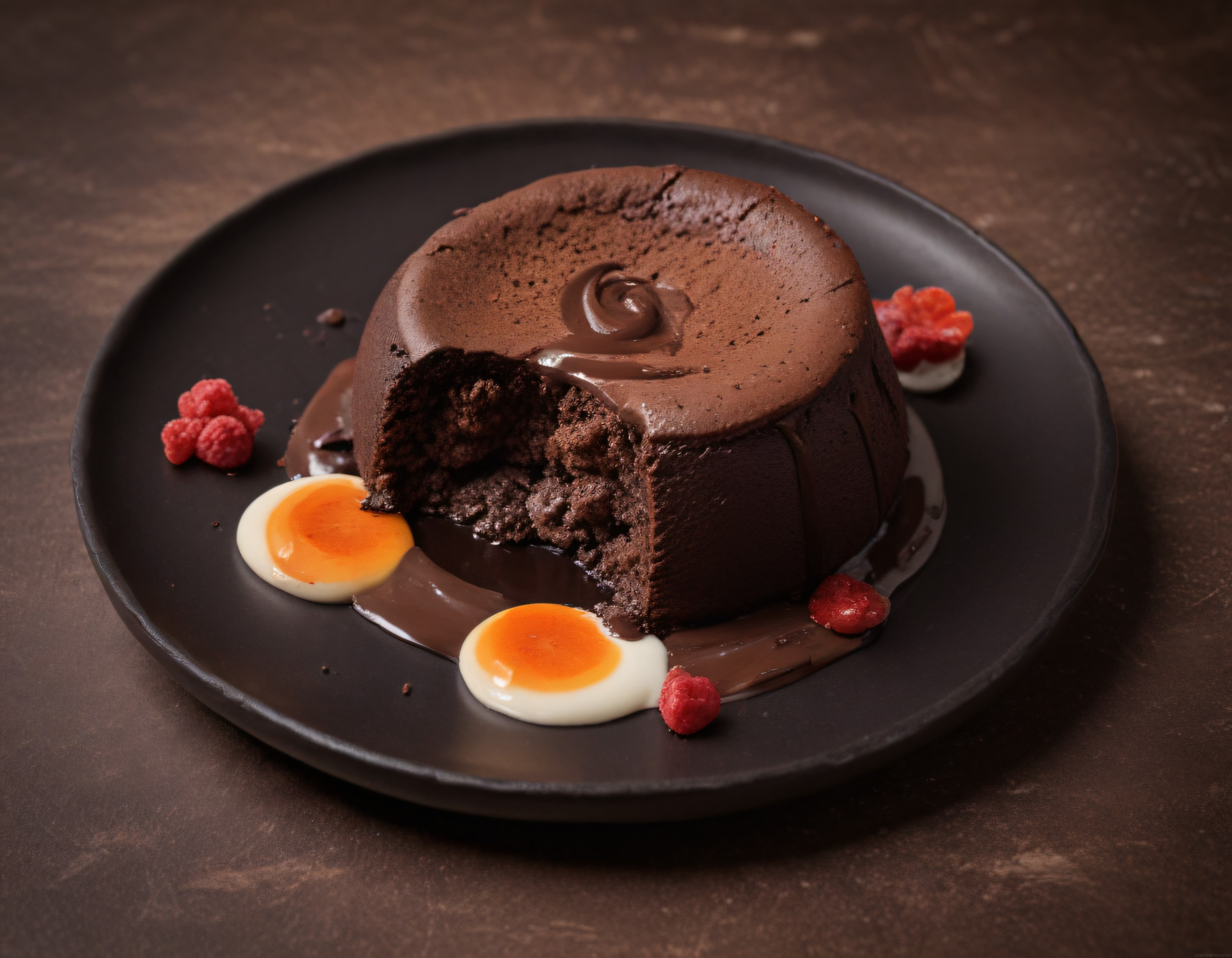 Sıcacık Çikolatalı Sufle Tarifi: Ortası Akışkan Lava Cake ve Taze Ahududu