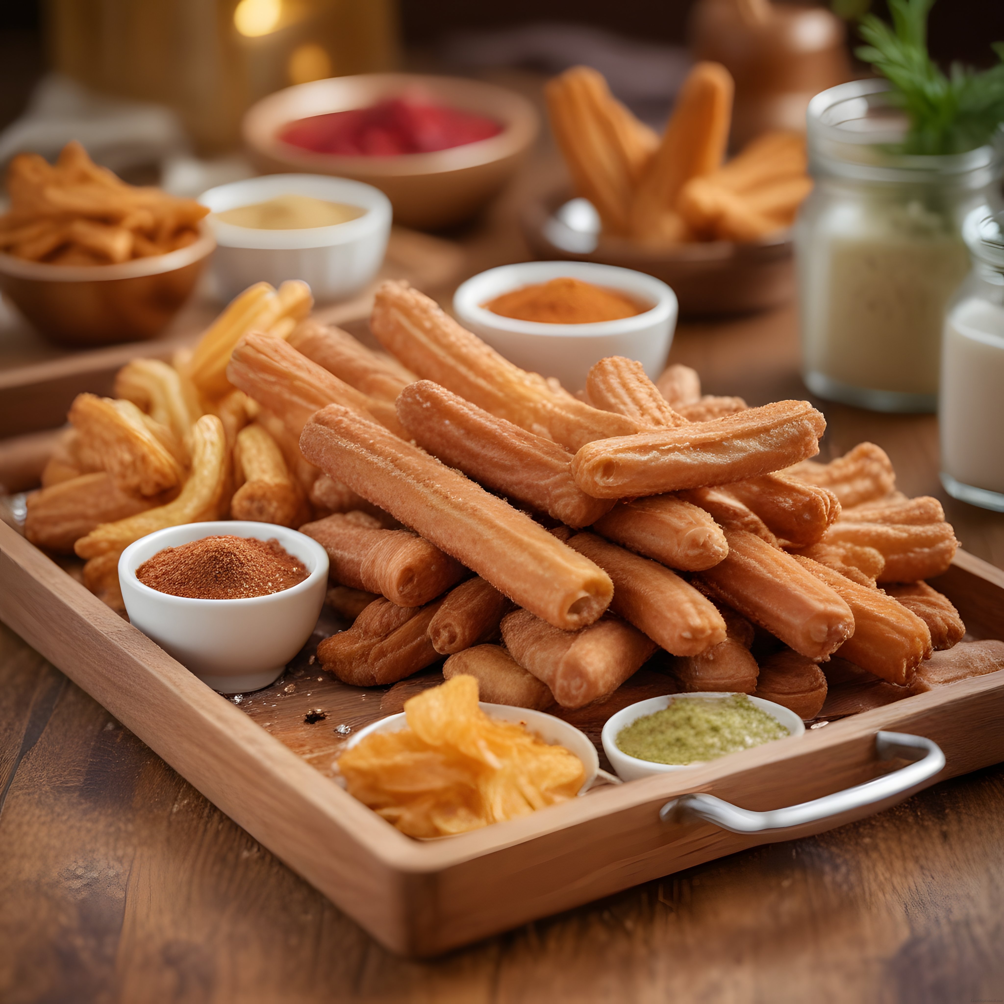 Sıcacık Çıtır Churros ve Ev Yapımı Soslarla Eşsiz Bir Lezzet Şöleni