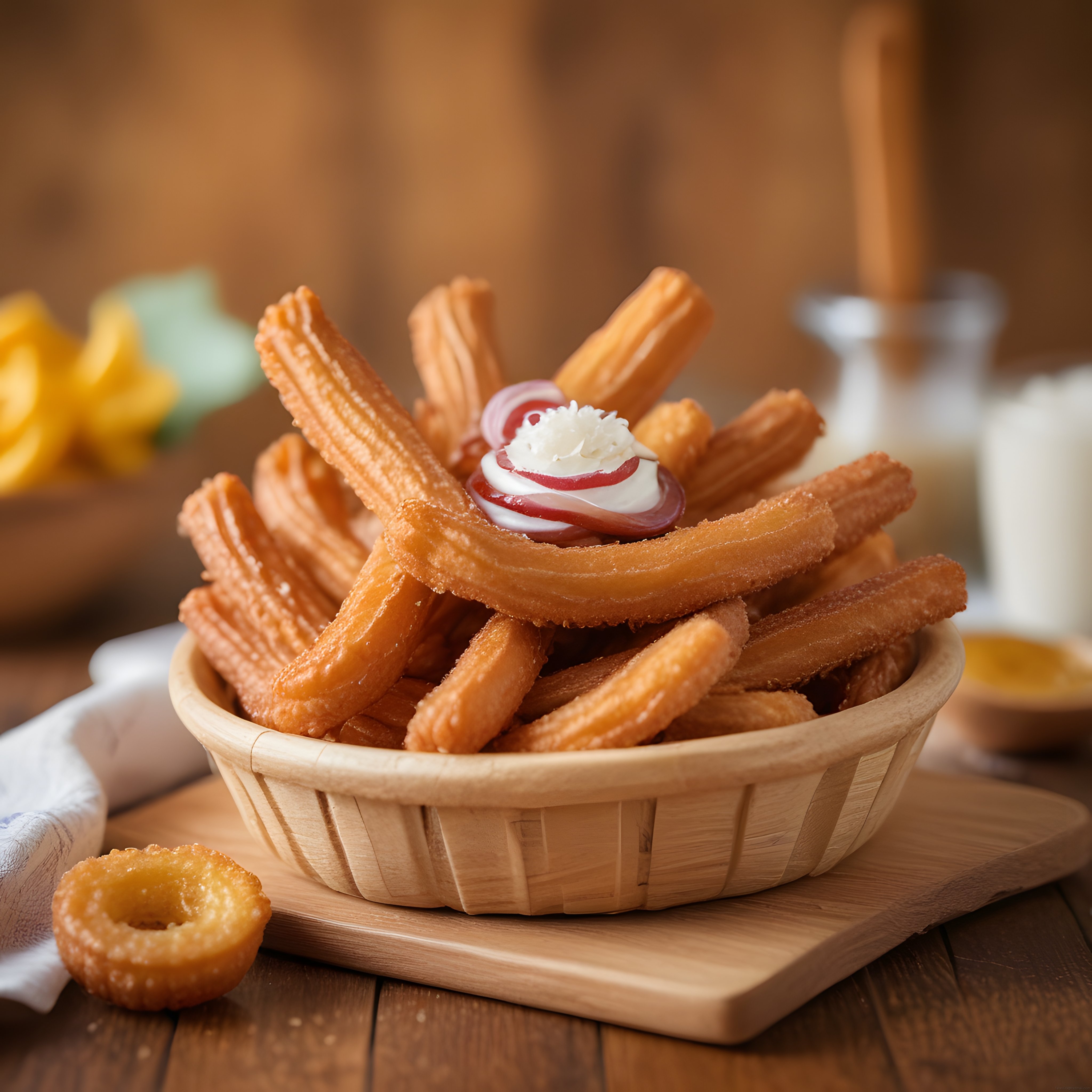 Sıcacık Ev Yapımı Churros: Çilek Soslu ve Kremalı Tatlı Keyfi