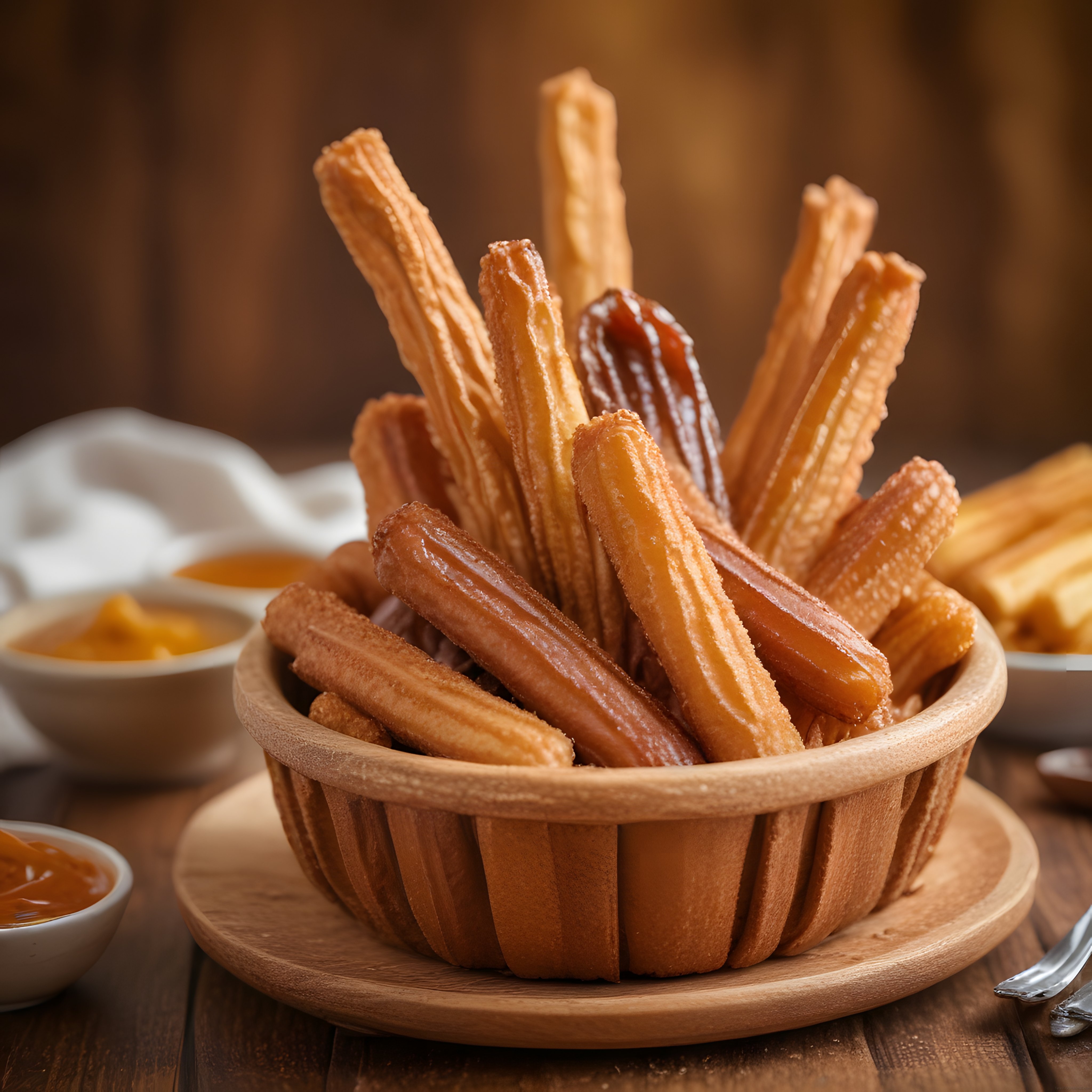 Sıcak Churros Çubukları: Çikolata ve Karamel Soslarıyla Eşsiz Tatlı Deneyimi