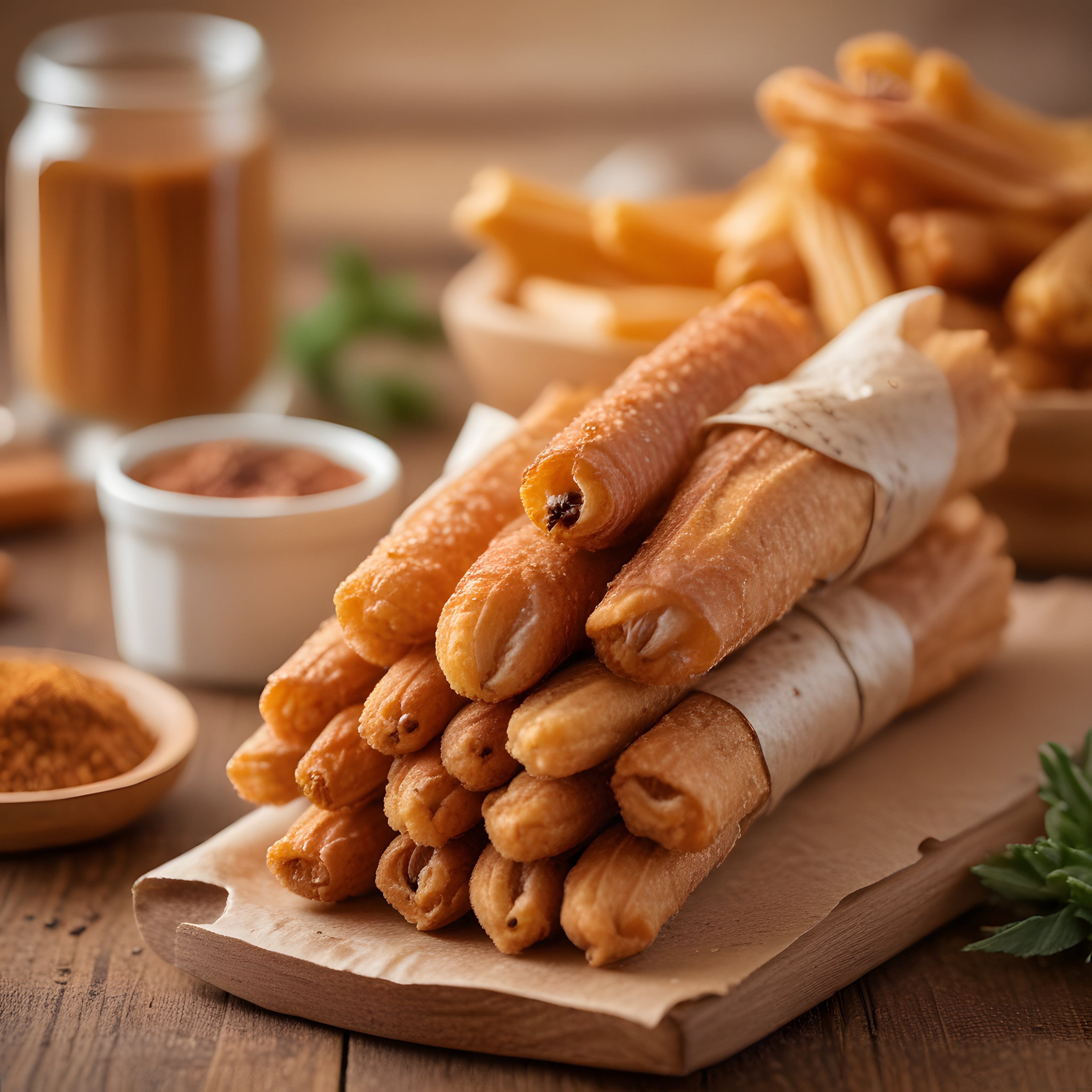 Sıcak Churros Tabağı ve Eritme Çikolata Sosu ile Unutulmaz Tatlı Ziyafeti