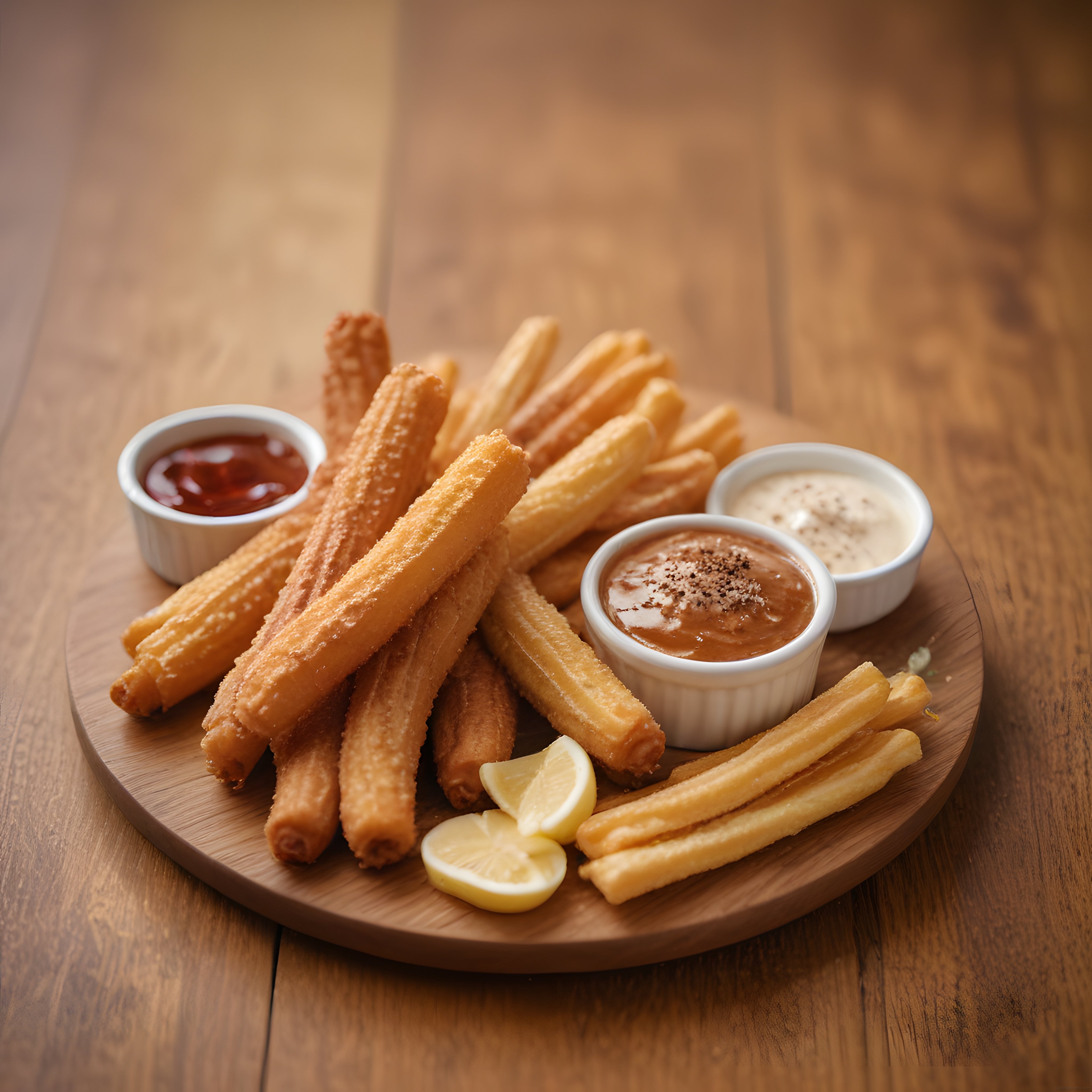 Sıcak Çıtır Churros ve Üç Çeşit Sos Eşliğinde Tatlı Atıştırmalık Keyfi