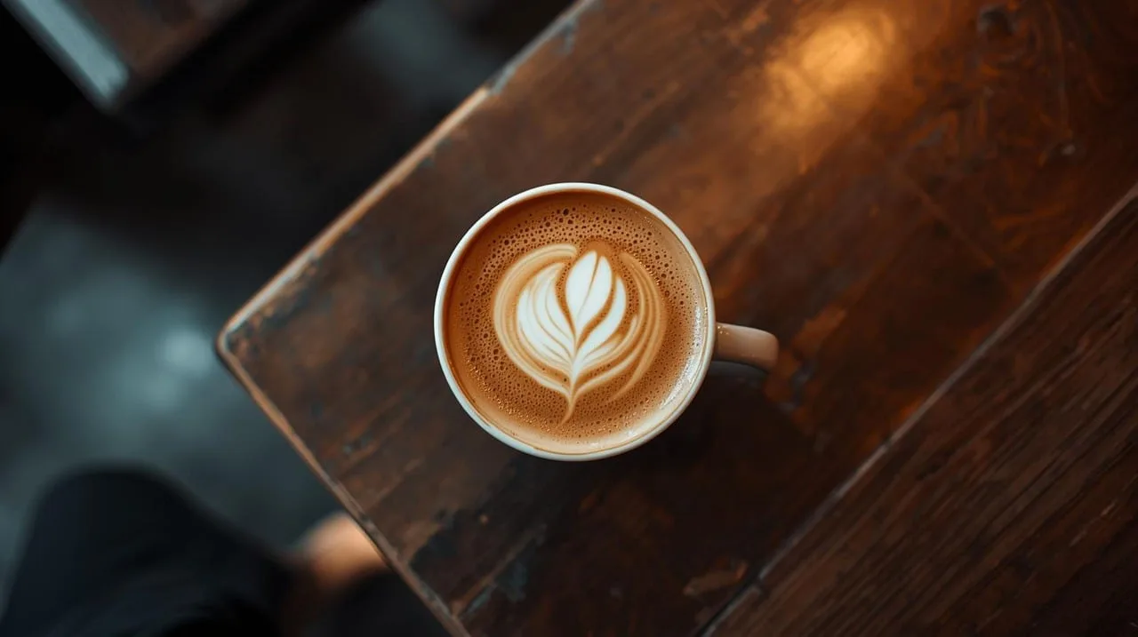 Sıcak espresso fincanı demleme aroması