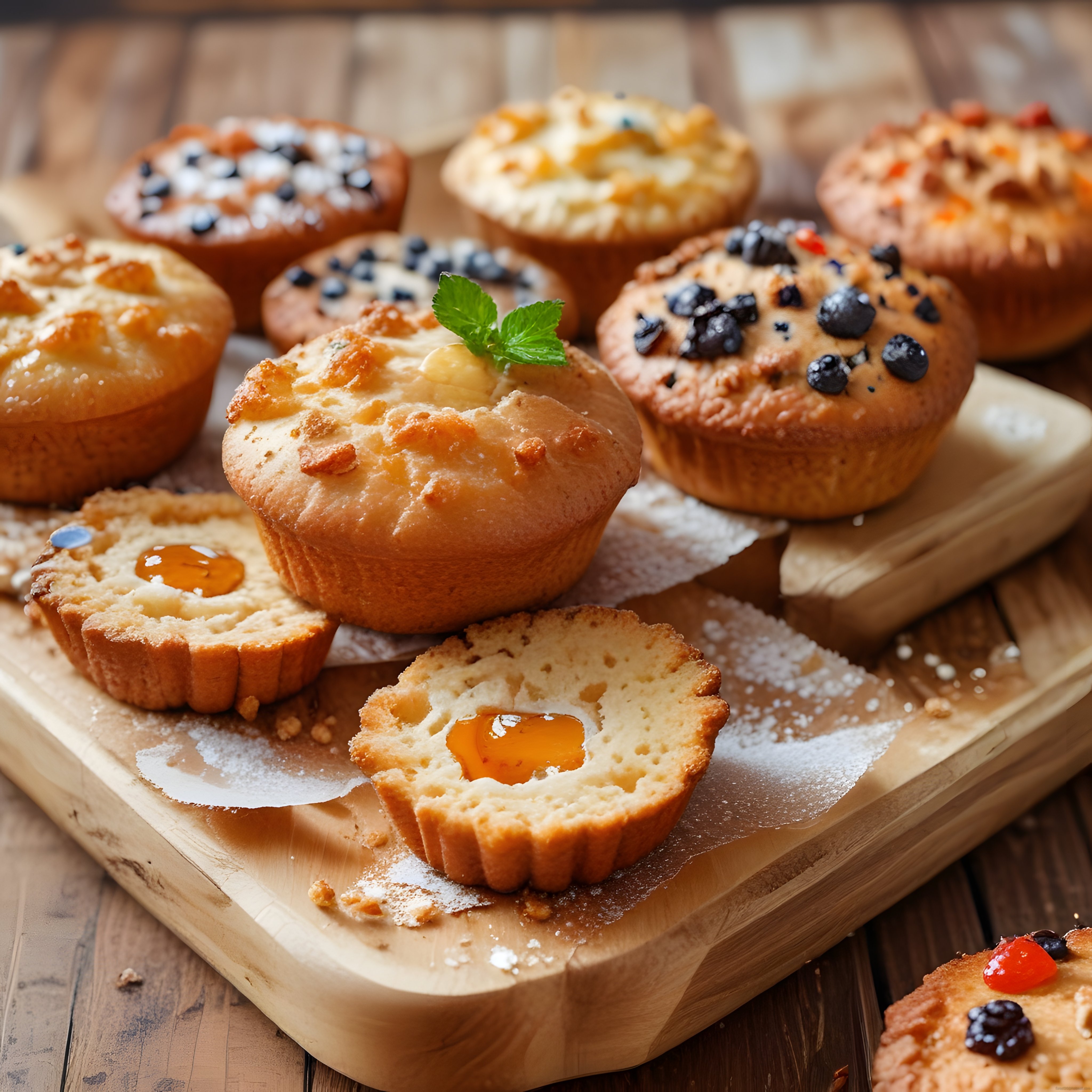 Sıcak Kahvaltı Sofraları İçin Ev Yapımı Muffin ve Reçelli Tart Tarifleri