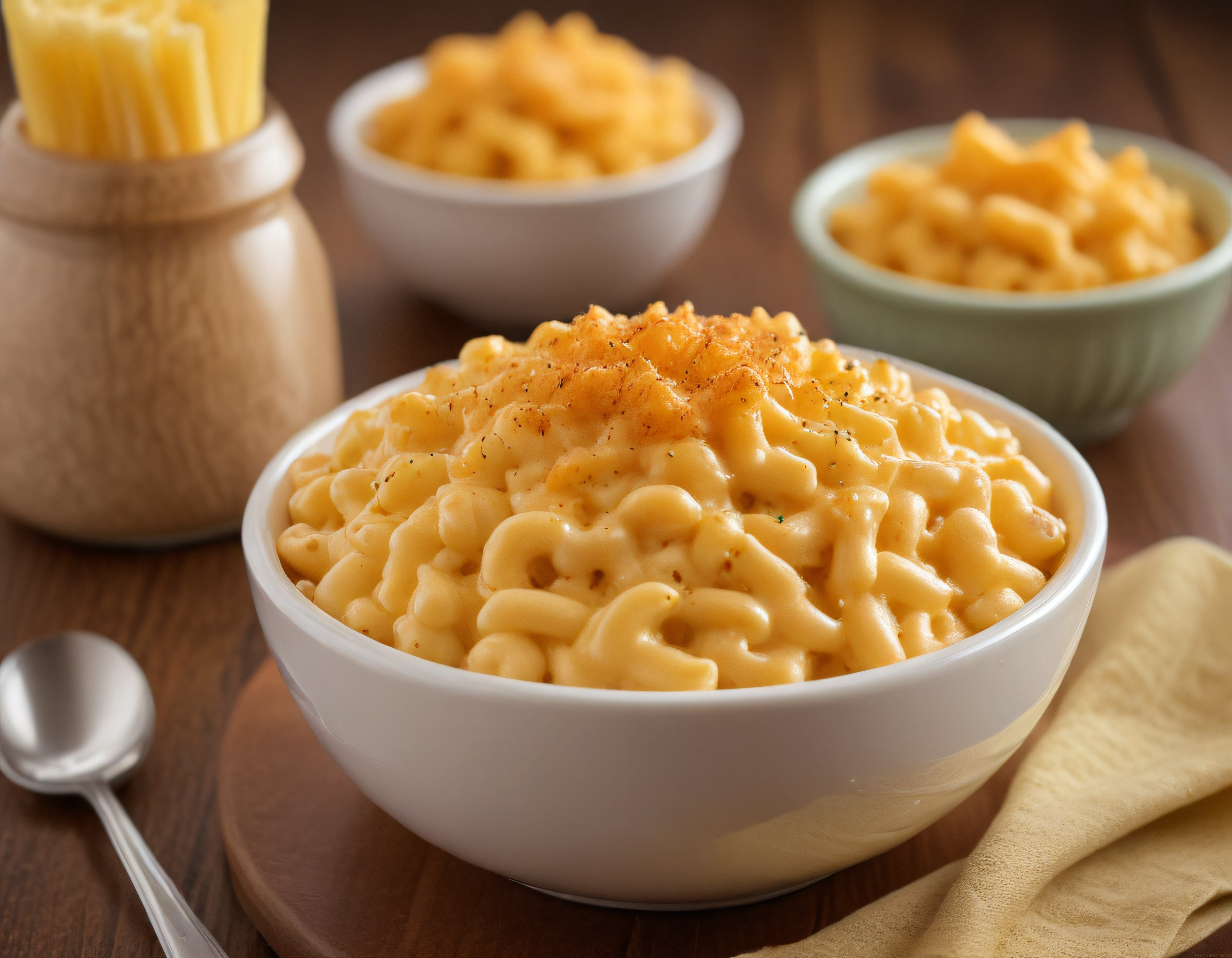 Sıcak ve Kreması Bol Peynirli Makarna: Ev Yapımı Mac and Cheese Sunumu