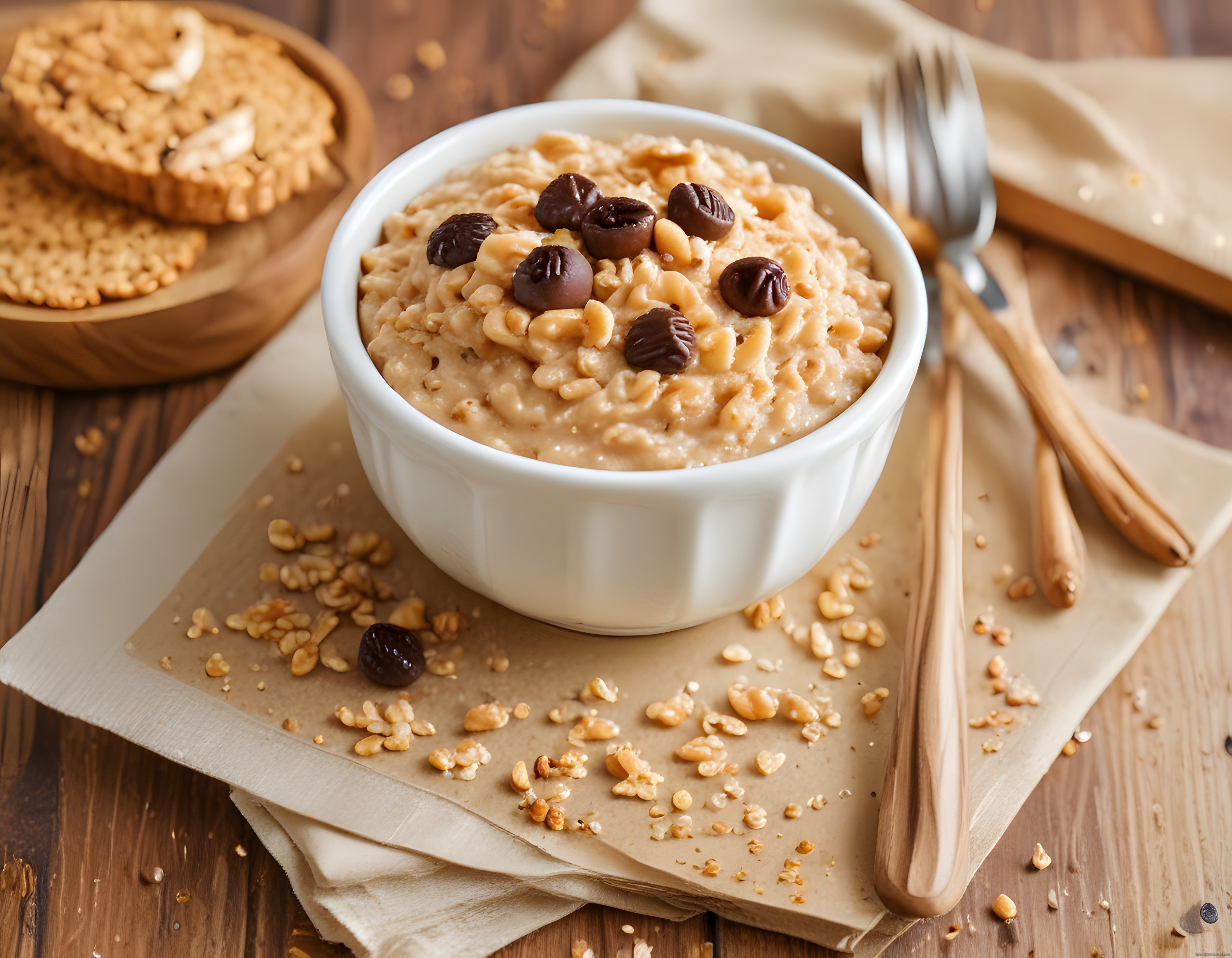 Sıcak Yulaf Ezmesi: Ceviz ve Kuru Üzüm ile Besleyici Kahvaltı Keyfi