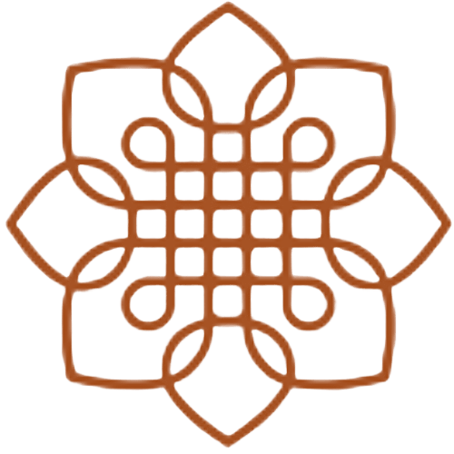 Simetrik Geometrik Desen ve Geleneksel Dekoratif Motifli Sanat Çizimi