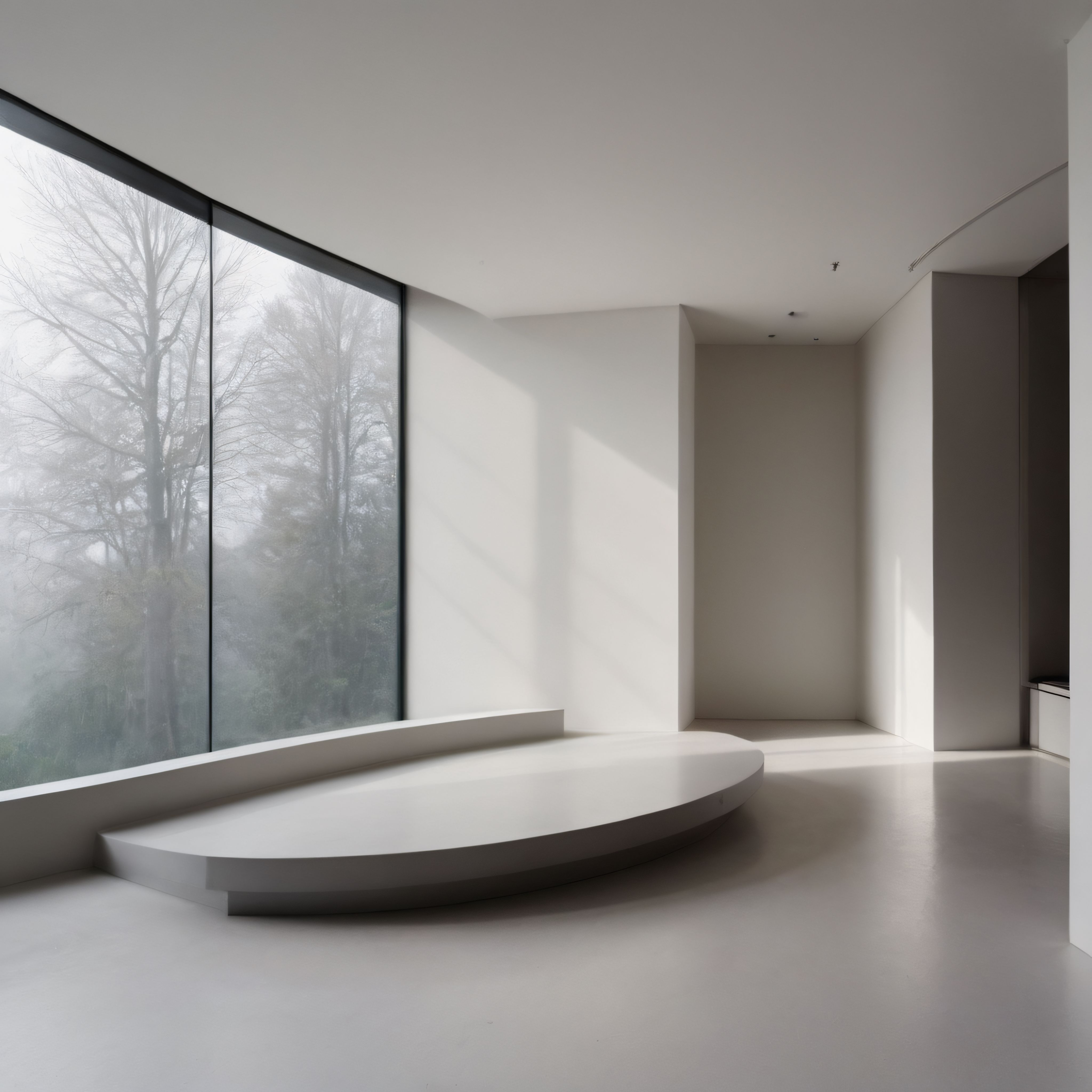 Sisli Orman Manzaralı Lüks Villa İçi ve Minimalist Mimari Detaylar