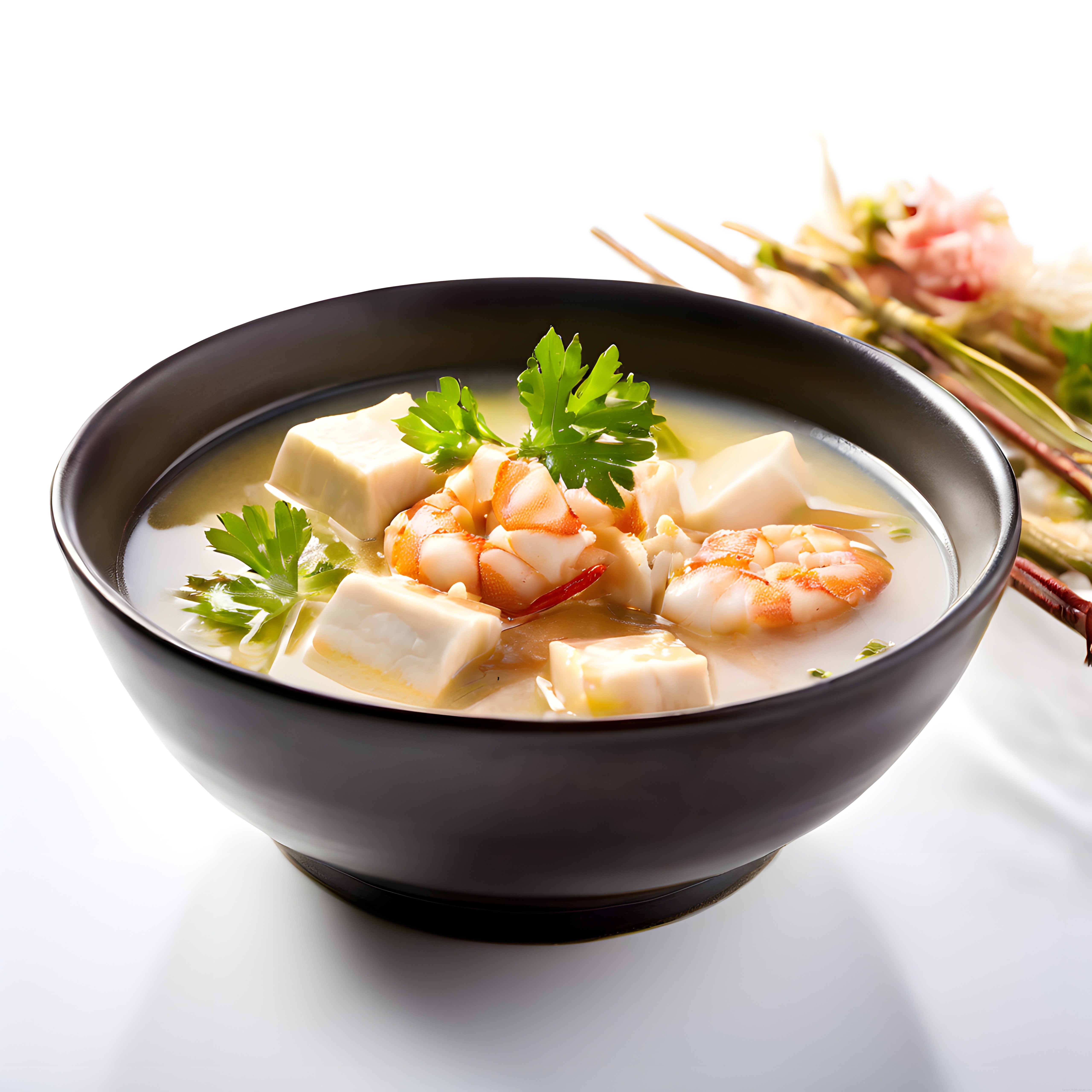 Siyah Kasede Tofu ve Karides Çorbası: Asya Mutfağından Sağlıklı Bir Tarif
