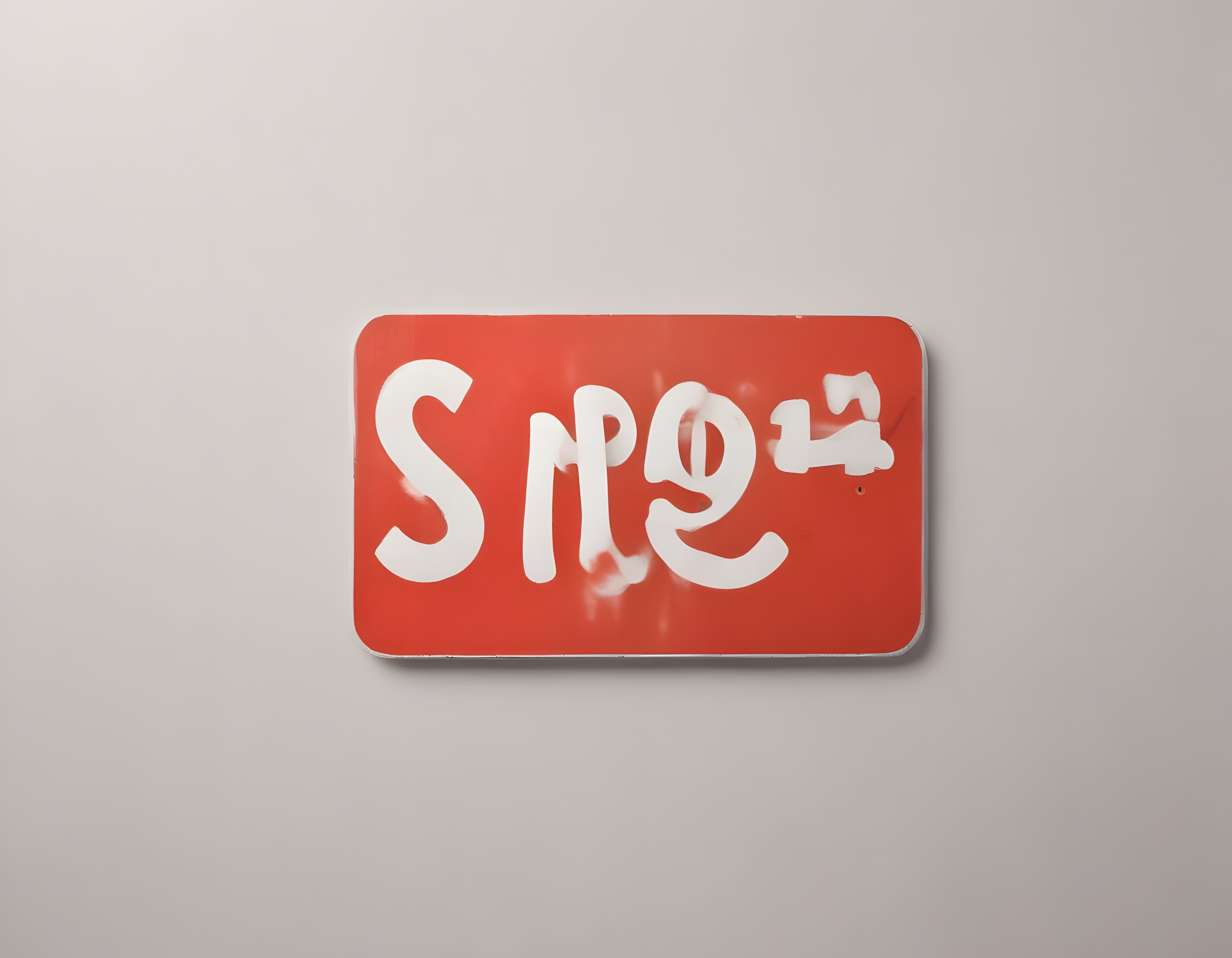 SMEG Marka Logosunun Sanatsal Duvar Tabelası ve Retro Tasarım Detayları