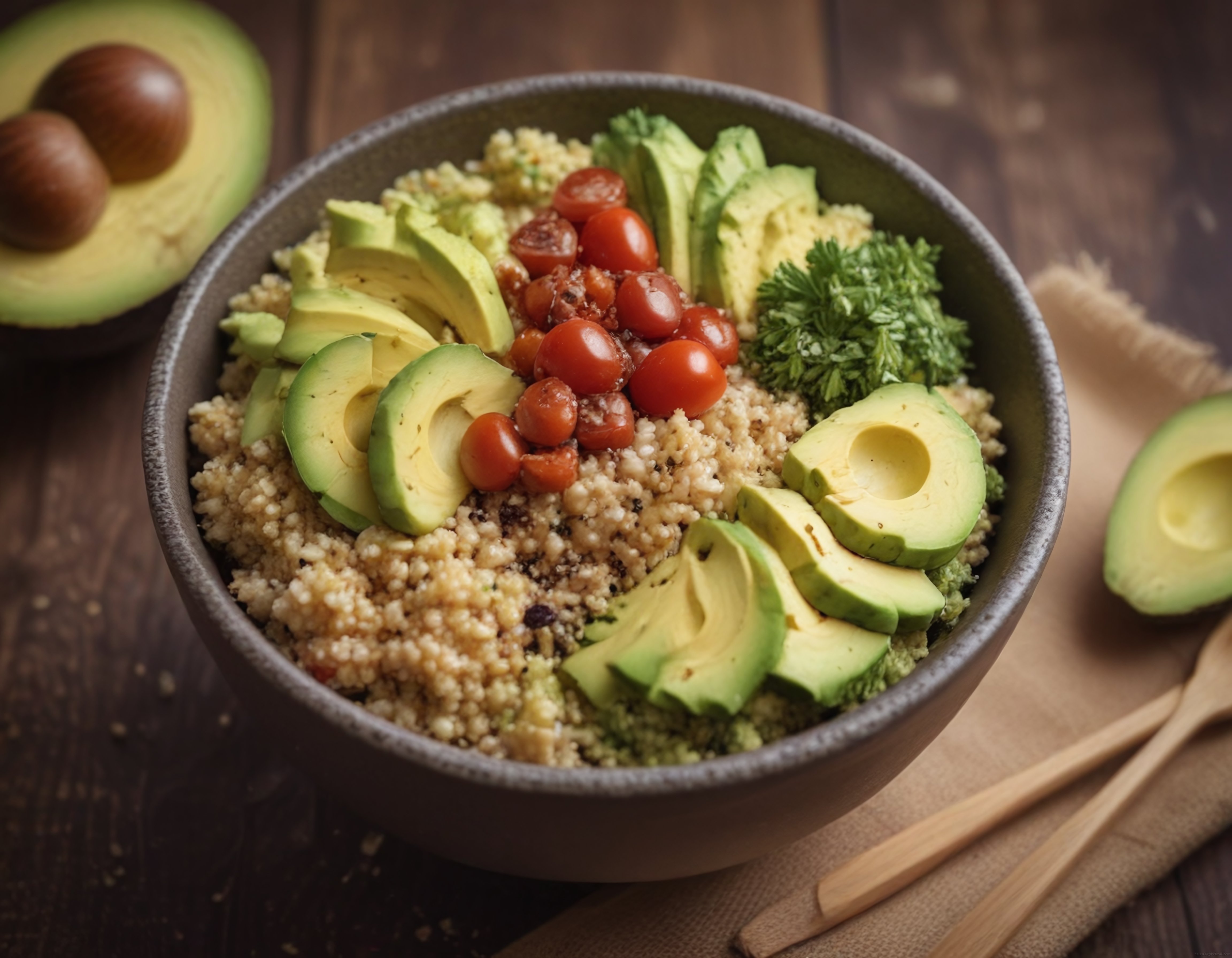 Sofranıza Renk Katacak Avokadolu Kinoa Bowl: Sağlıklı ve Besleyici Vegan Yemekleri Keşfedin