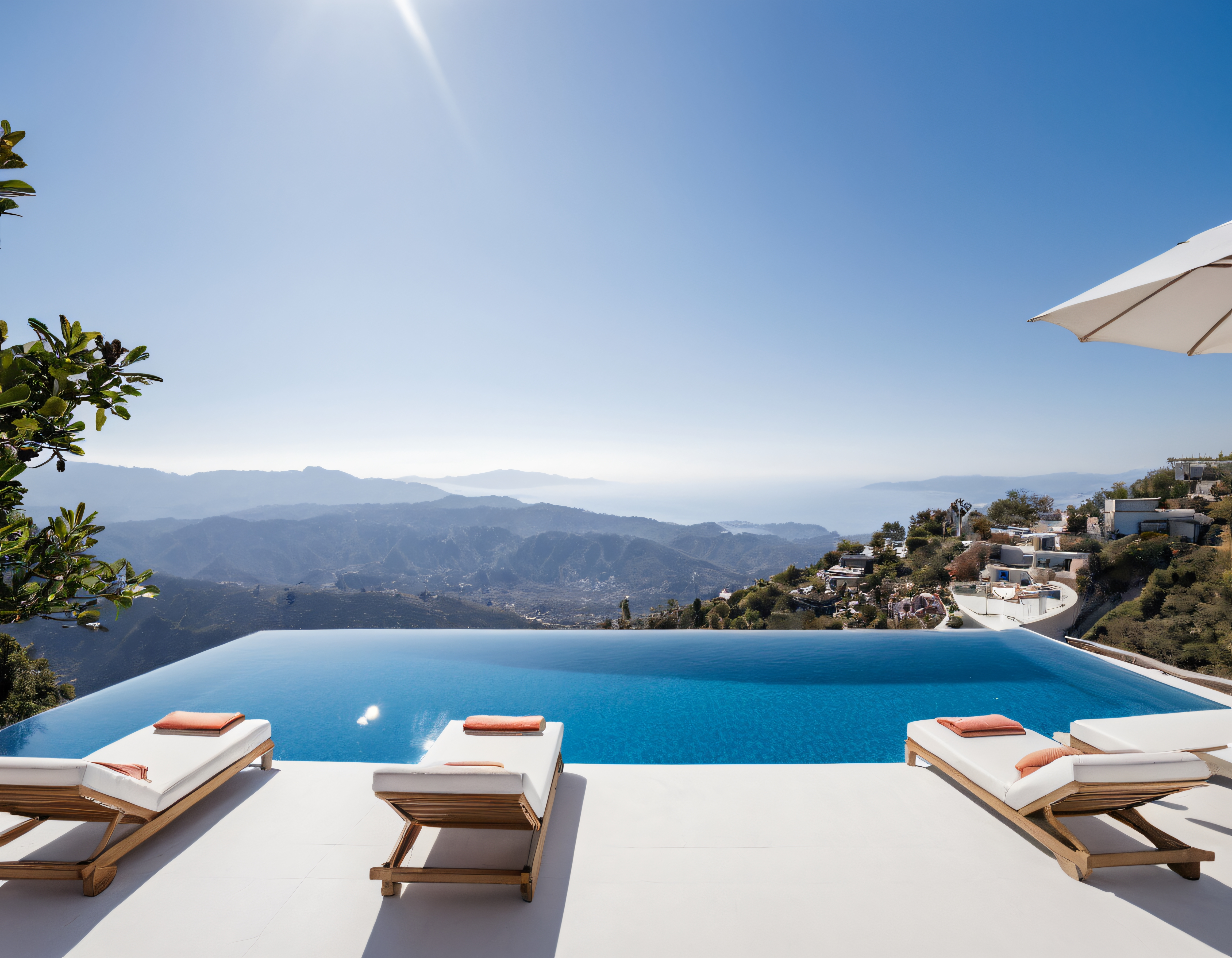 Sonsuzluk Havuzunda Eşsiz Dağ ve Deniz Manzarası ile Lüks Tatil Keyfi