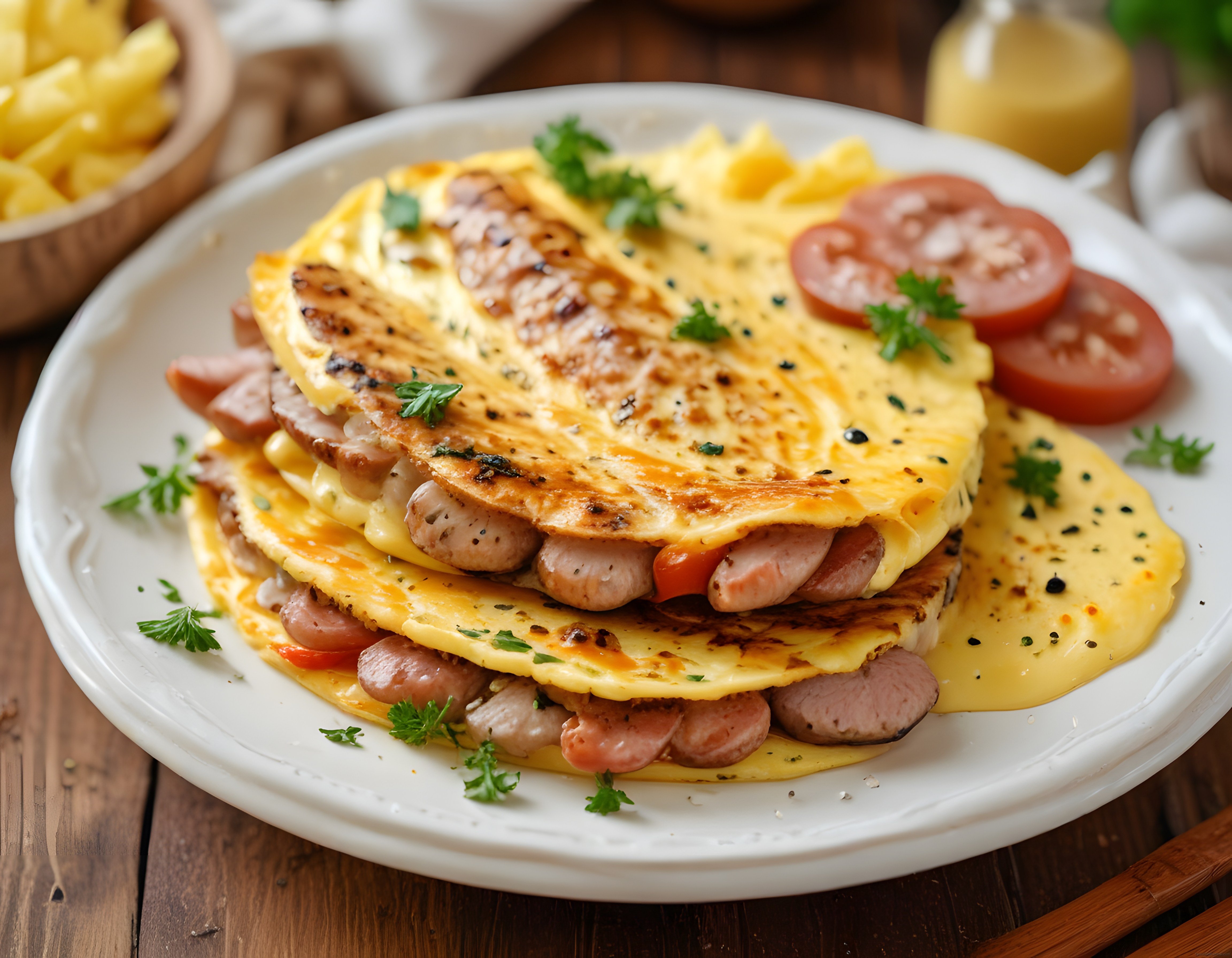Sosisli Peynirli Omlet Tarifi: Kahvaltı Sofralarınıza Lezzet Katacak Pratik Öneri