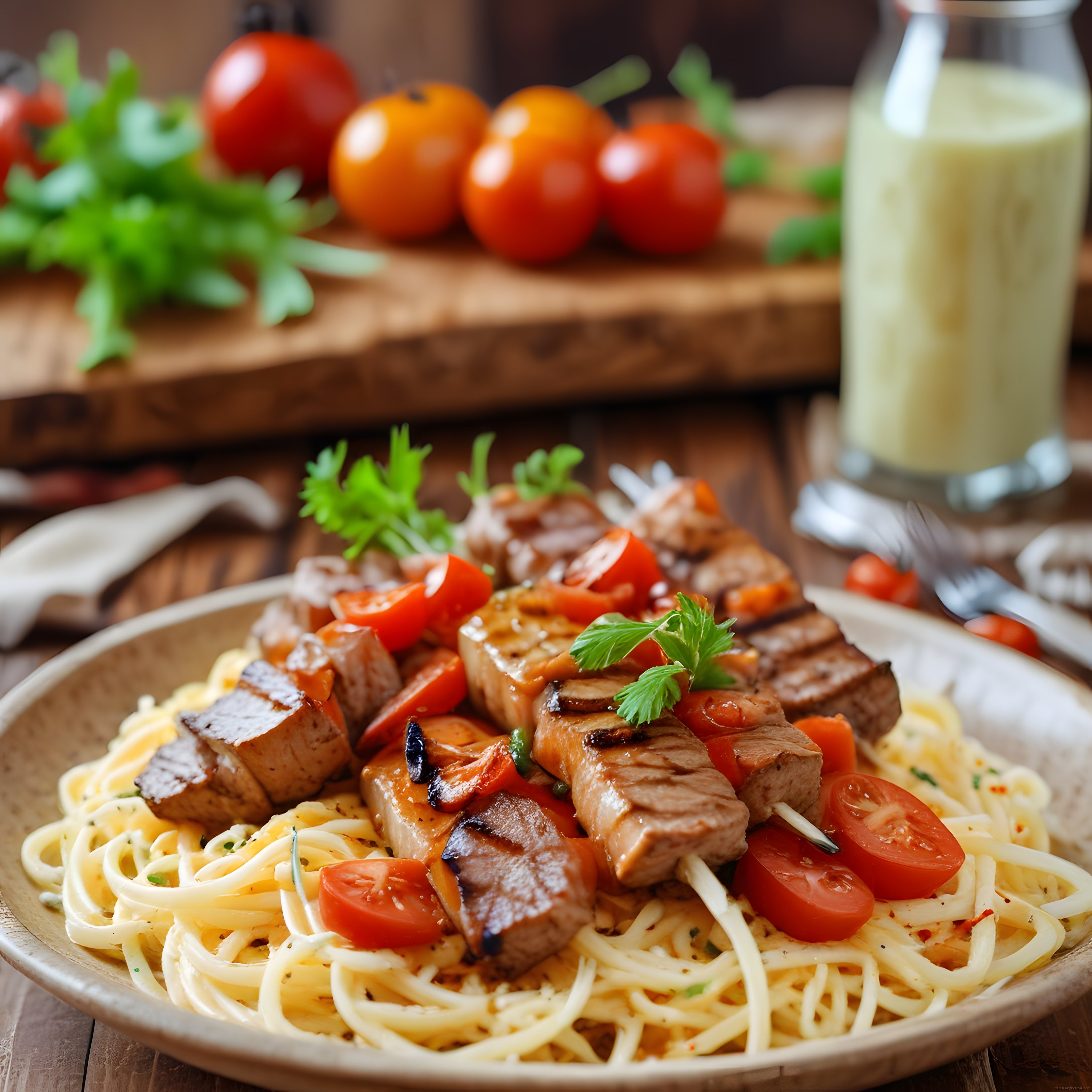 Soslu Biftekli ve Domatesli Spagetti Tarifi: Lezzetli ve Doyurucu Makarna